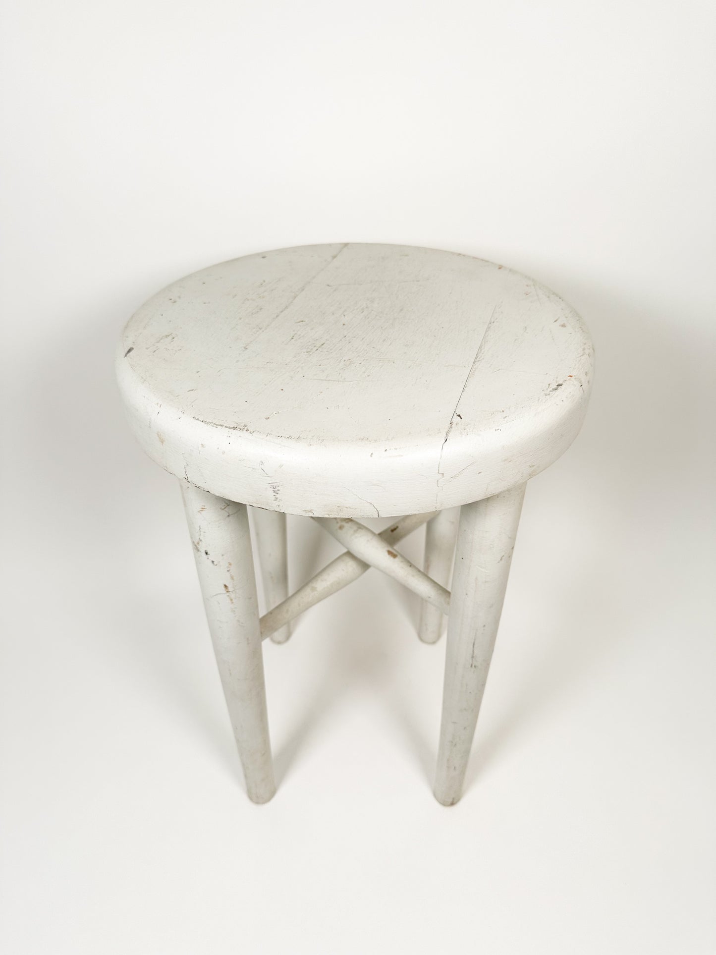 Vintage Handmade Wood Stool