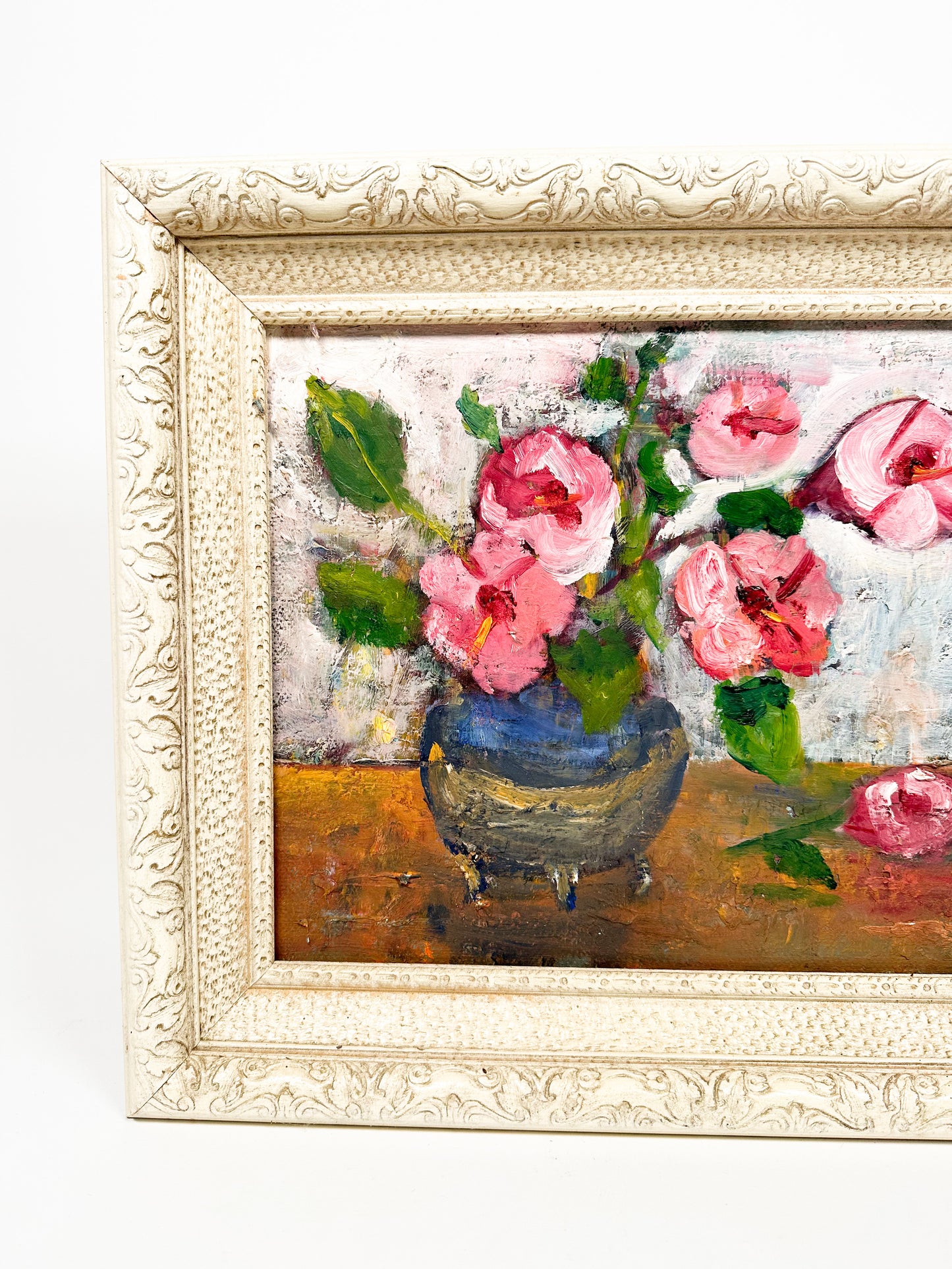 Original Flower Oil Painting - 1970
