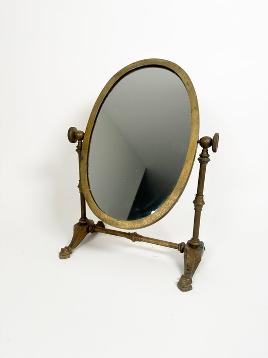 Vintage Brass Vanity Mirror
