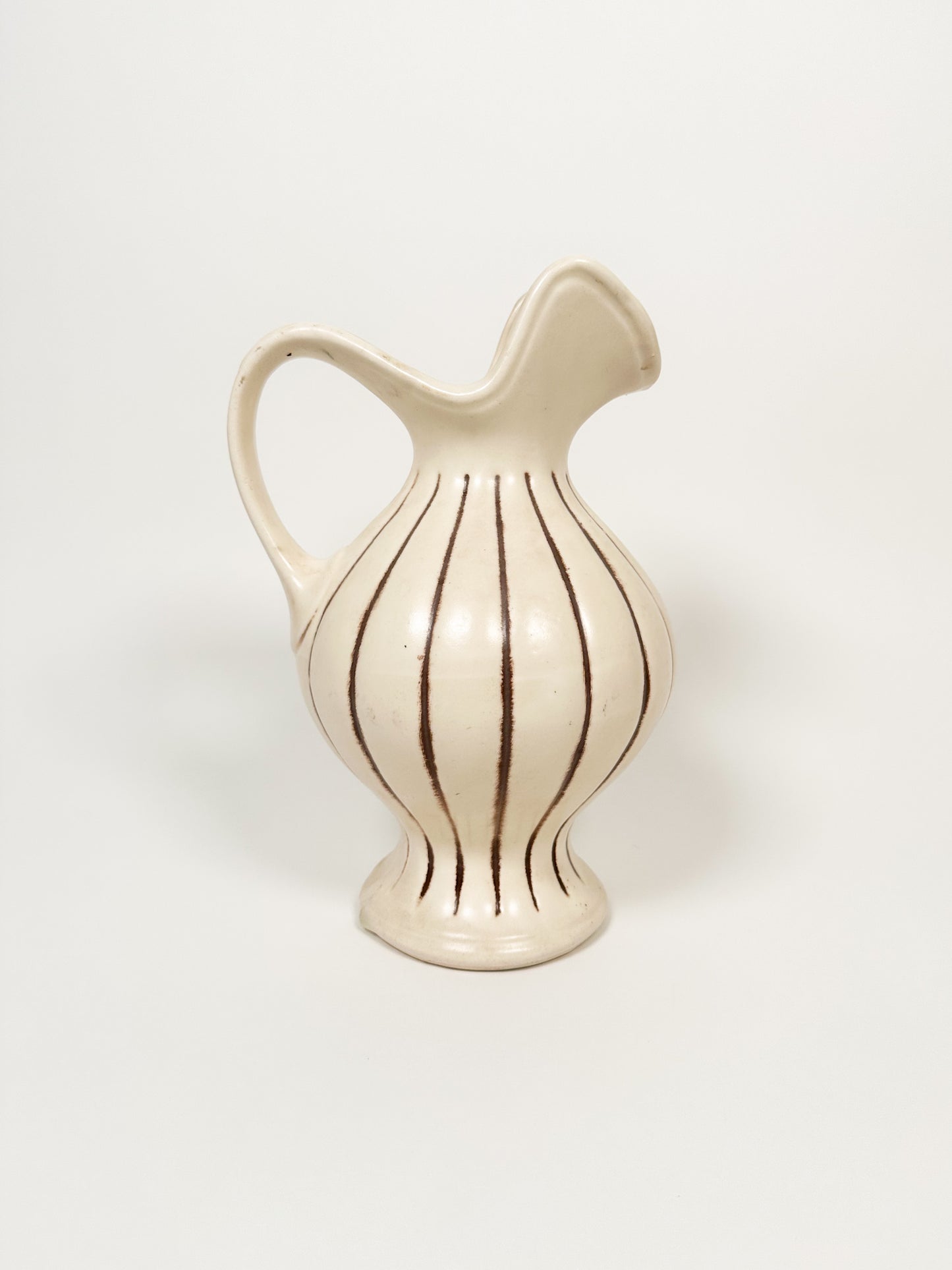 Vintage Striped Pitcher