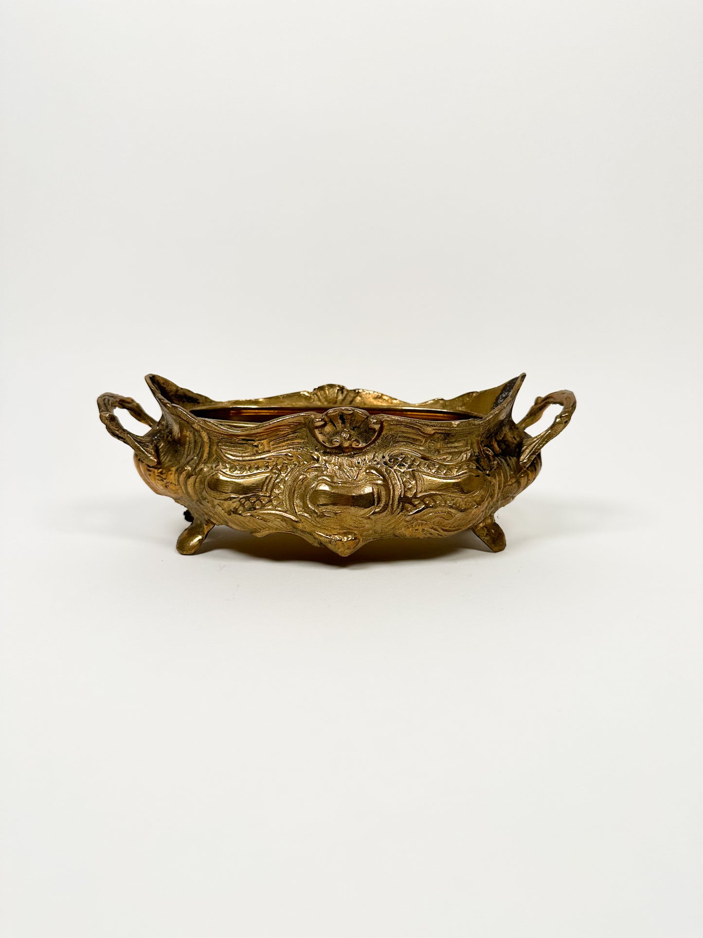 Vintage Brass Jardiniere