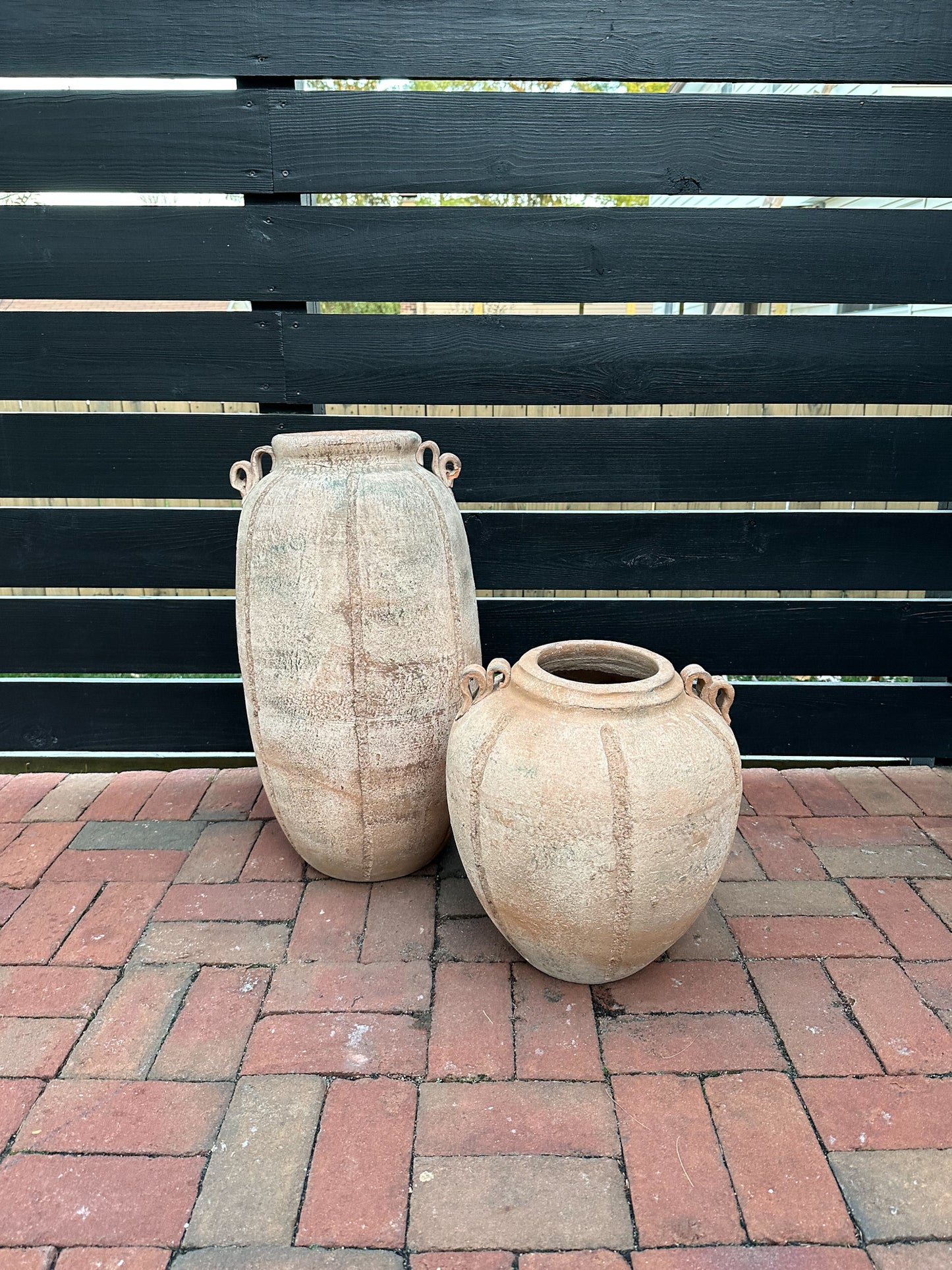 Large Terracotta Handled Vessels