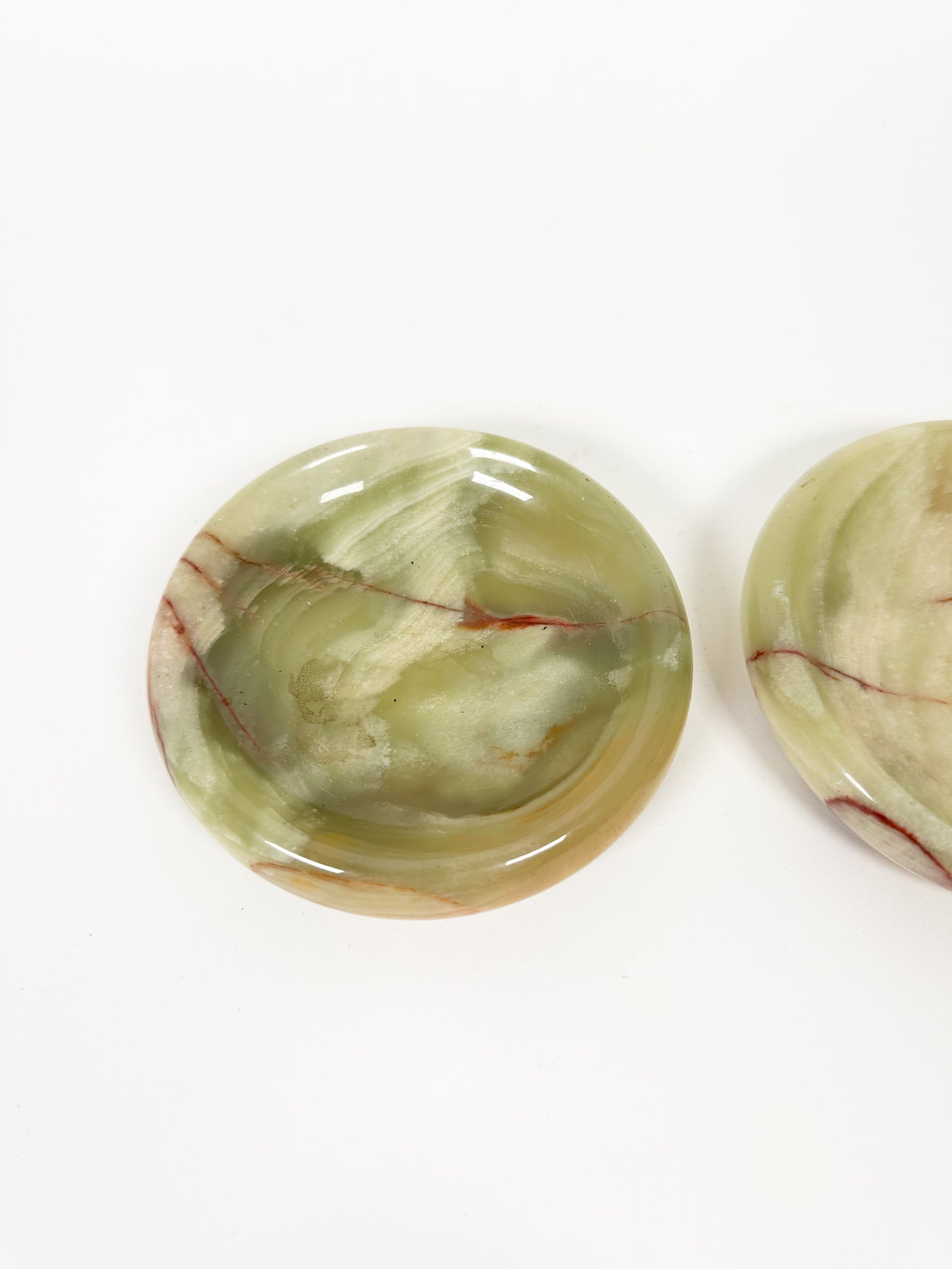 Vintage Onyx Tray Pair