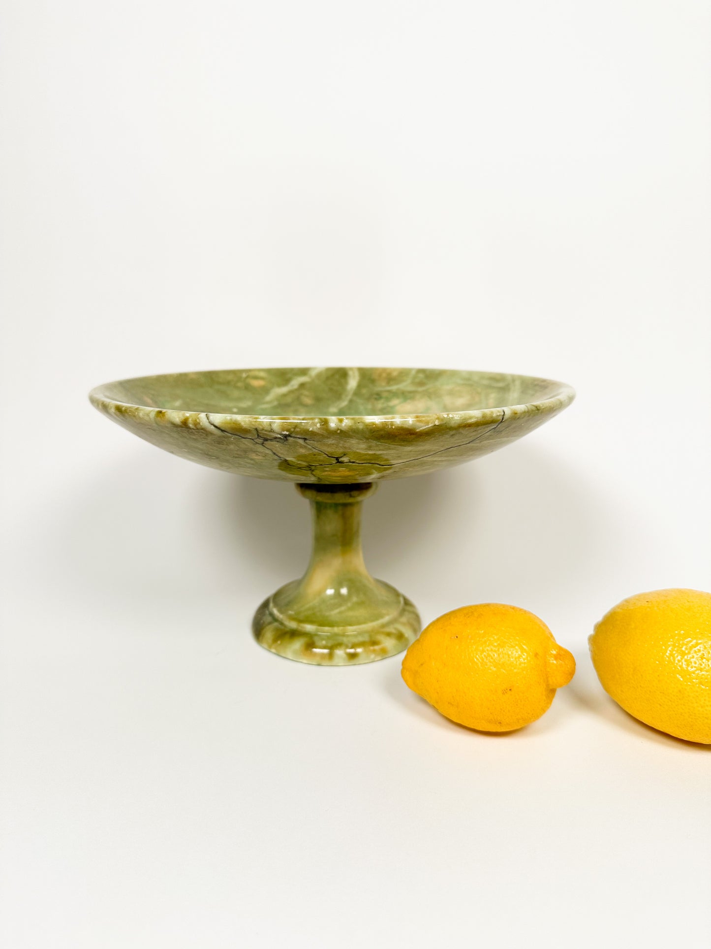 Green Marble Pedestal Dish
