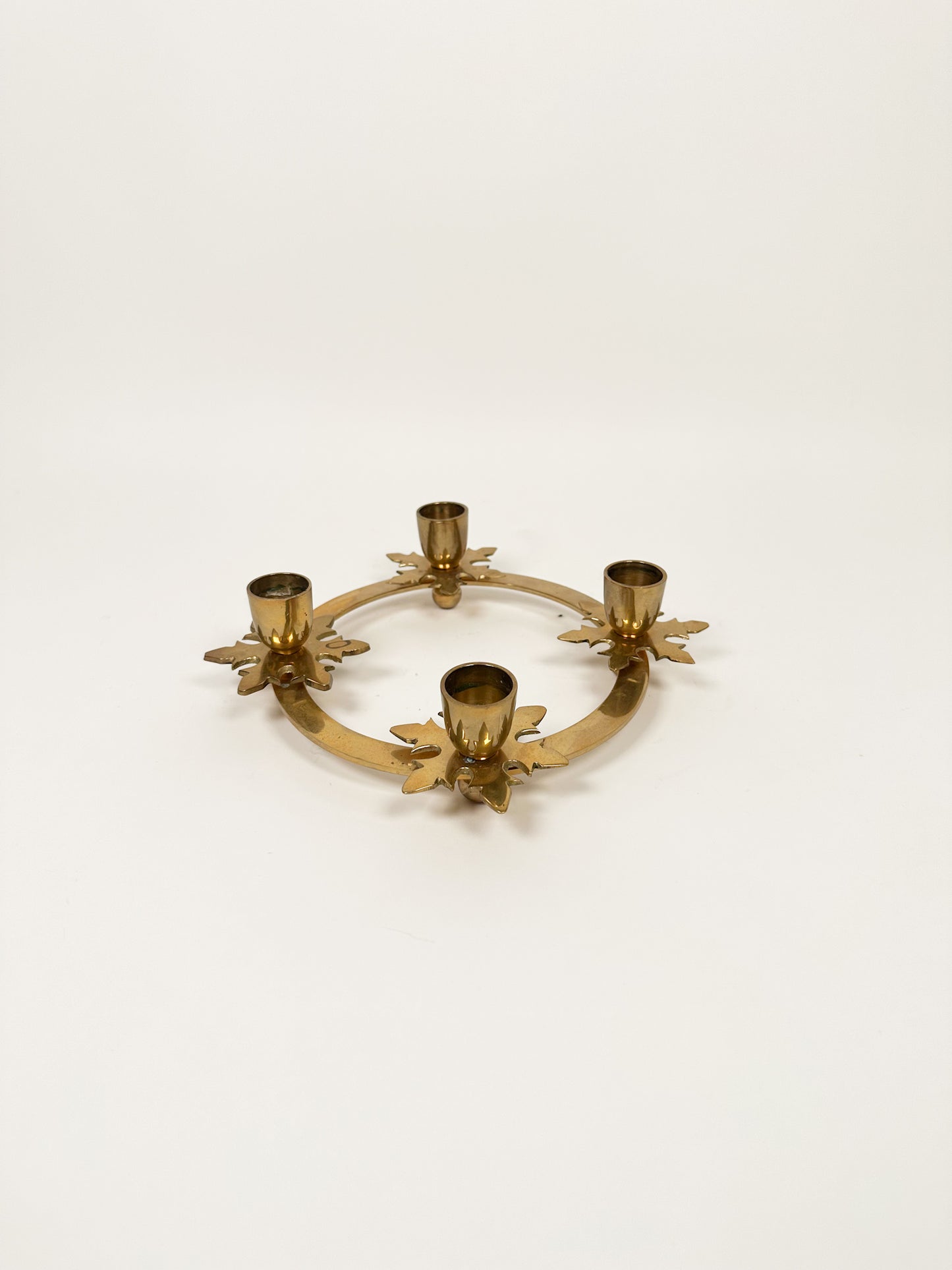 Brass Candle Wreath