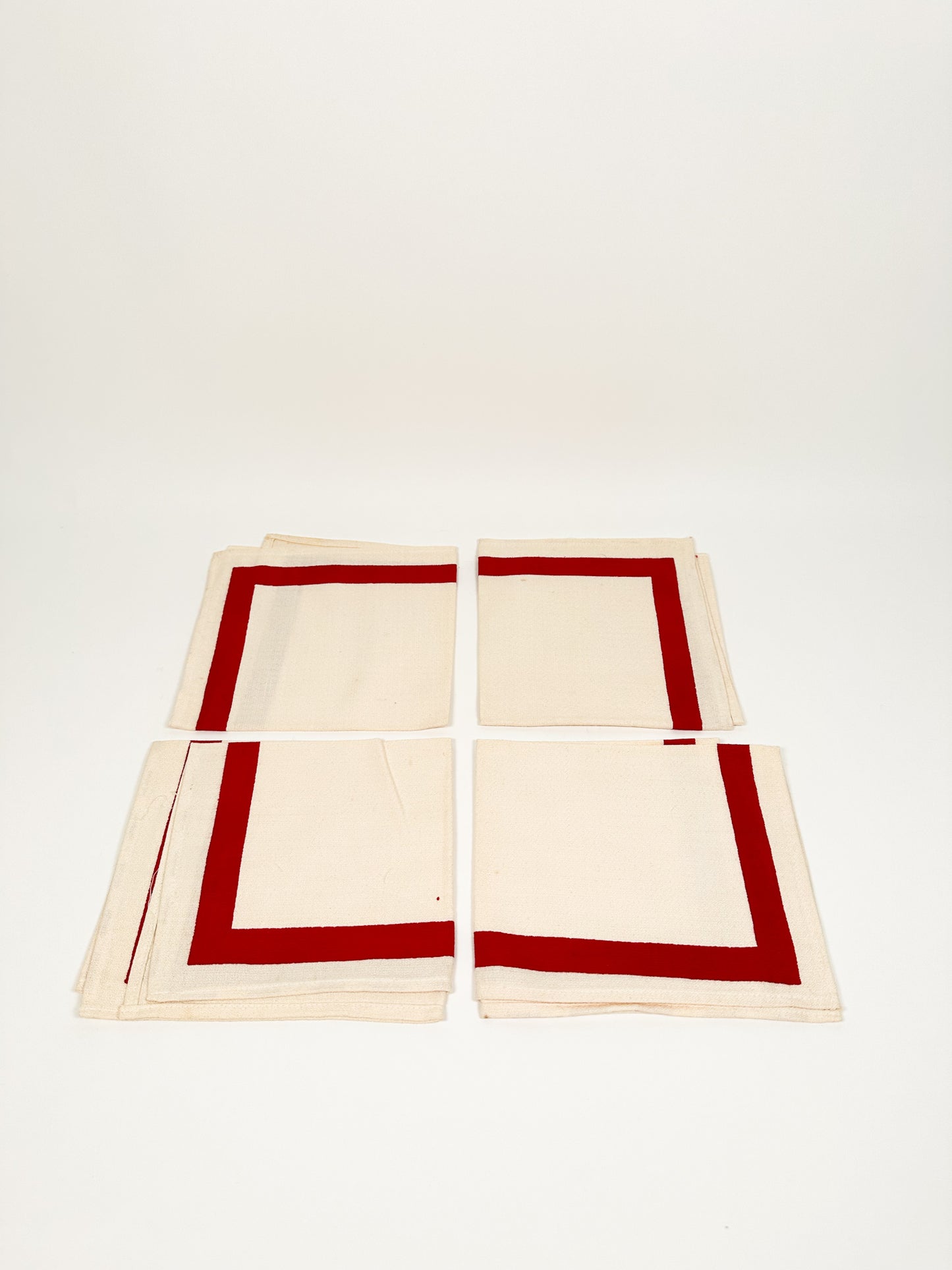 Vintage Classic Red Stripe Napkins