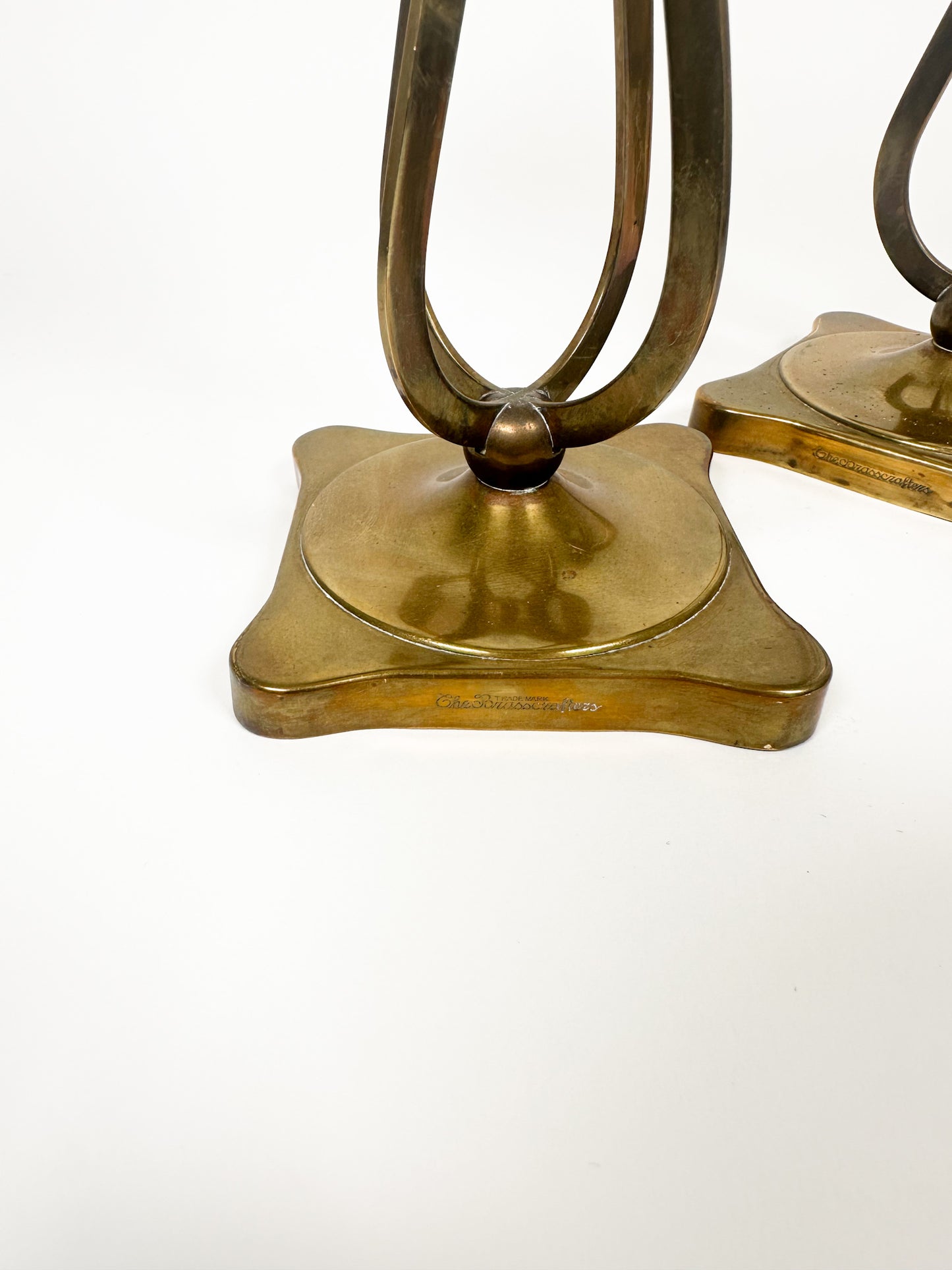Vintage Brass Candle Holders