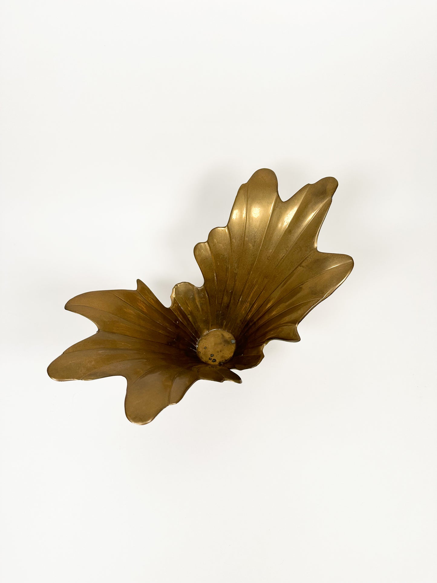 Brass Art Deco Splash Vase