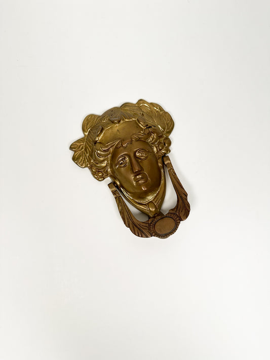 Vintage Brass Face Door Knocker
