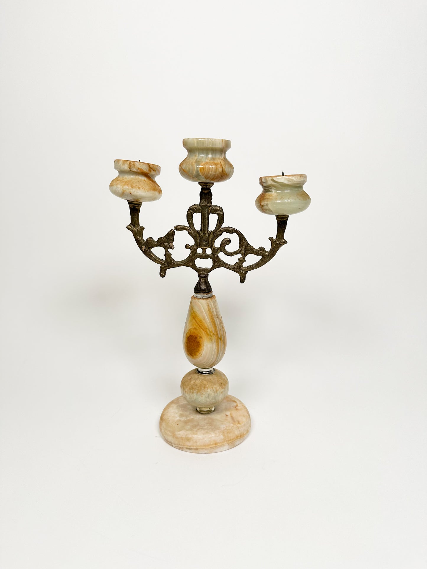 Vintage Onyx Candelabra