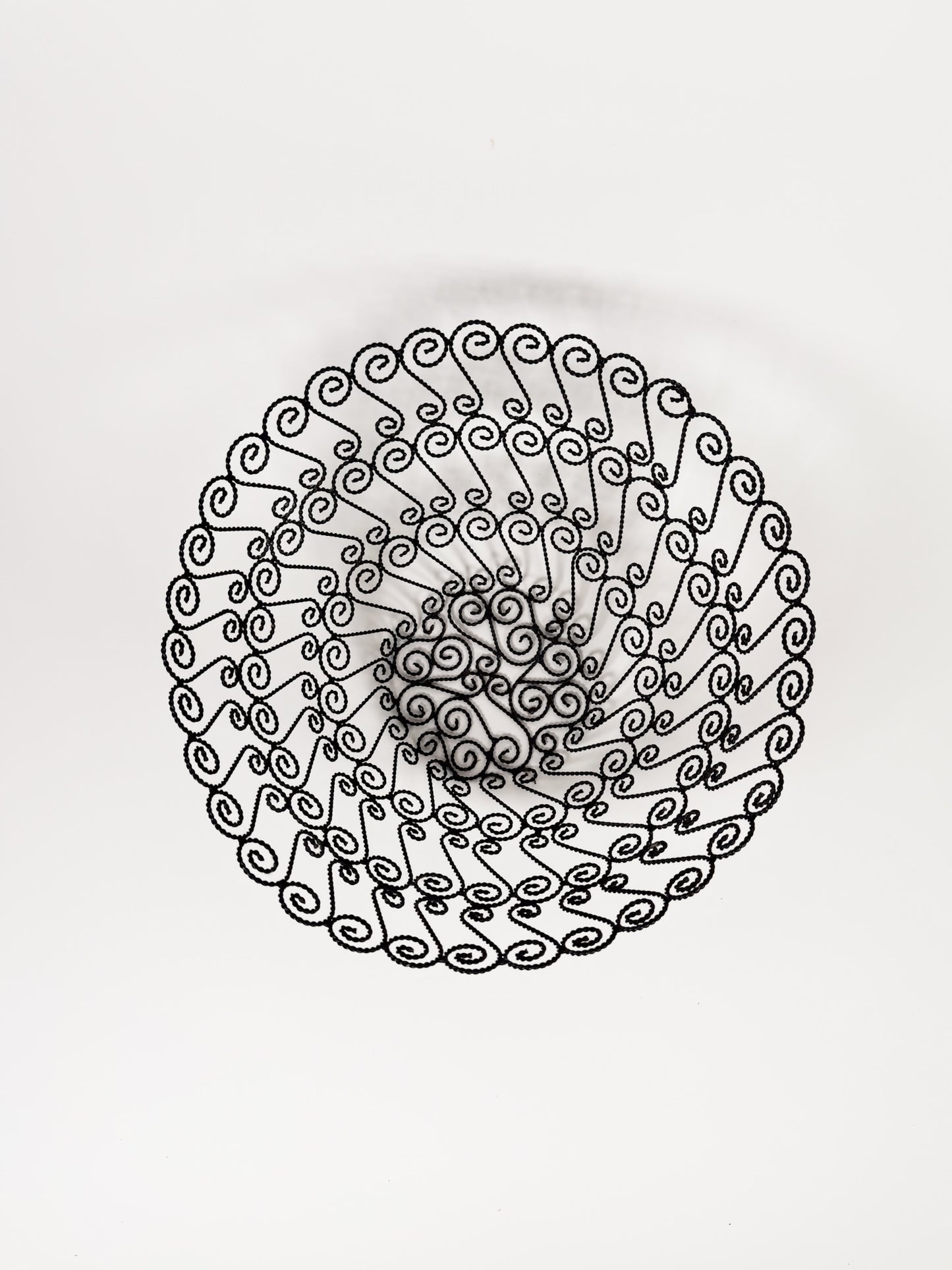 Vintage Black Wire Bowl