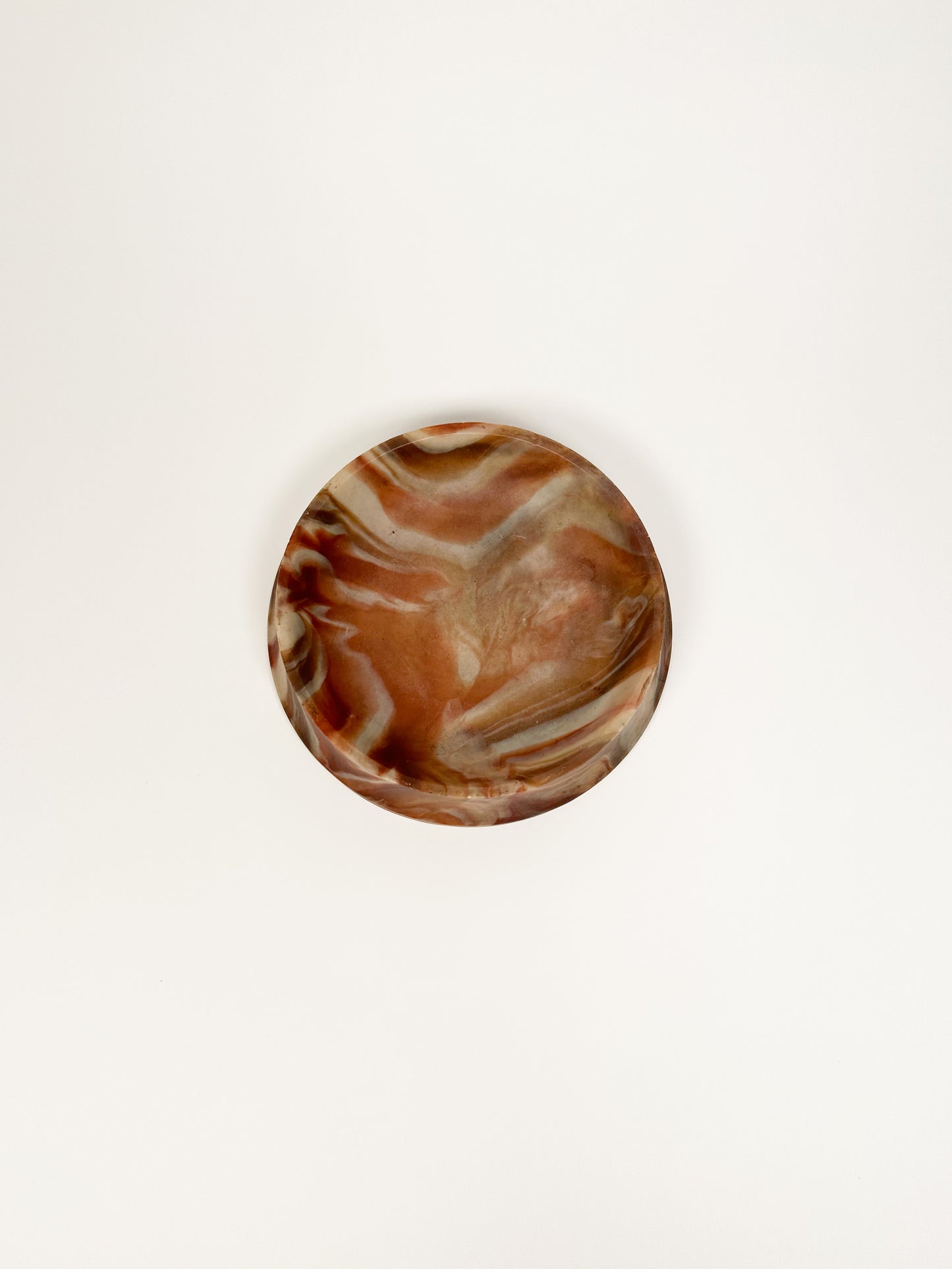 Round Incolay Stone Tray