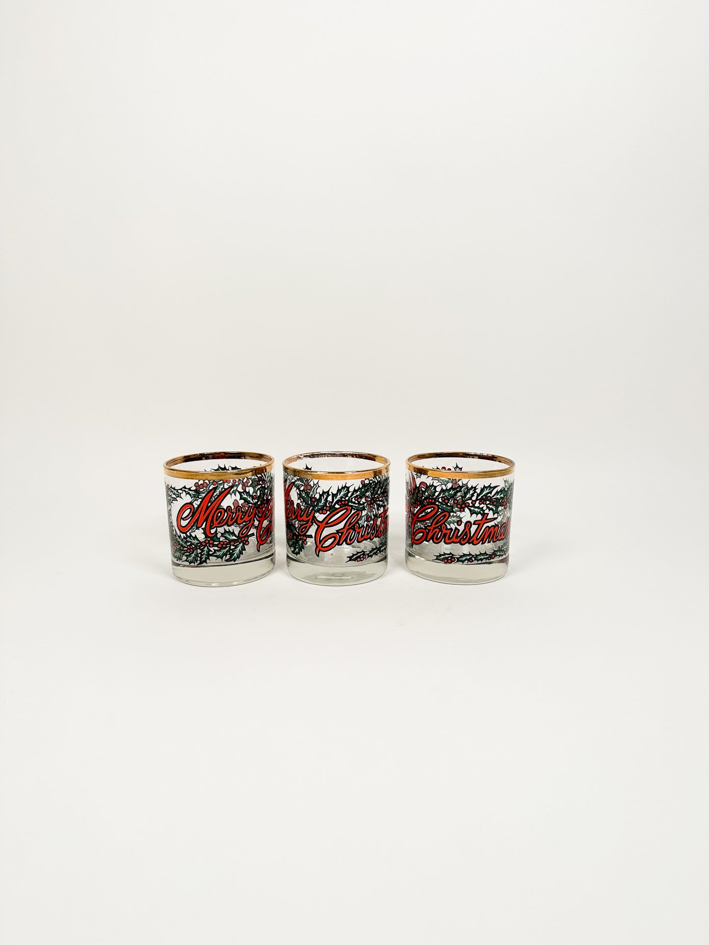 Merry Christmas Cocktail Glasses