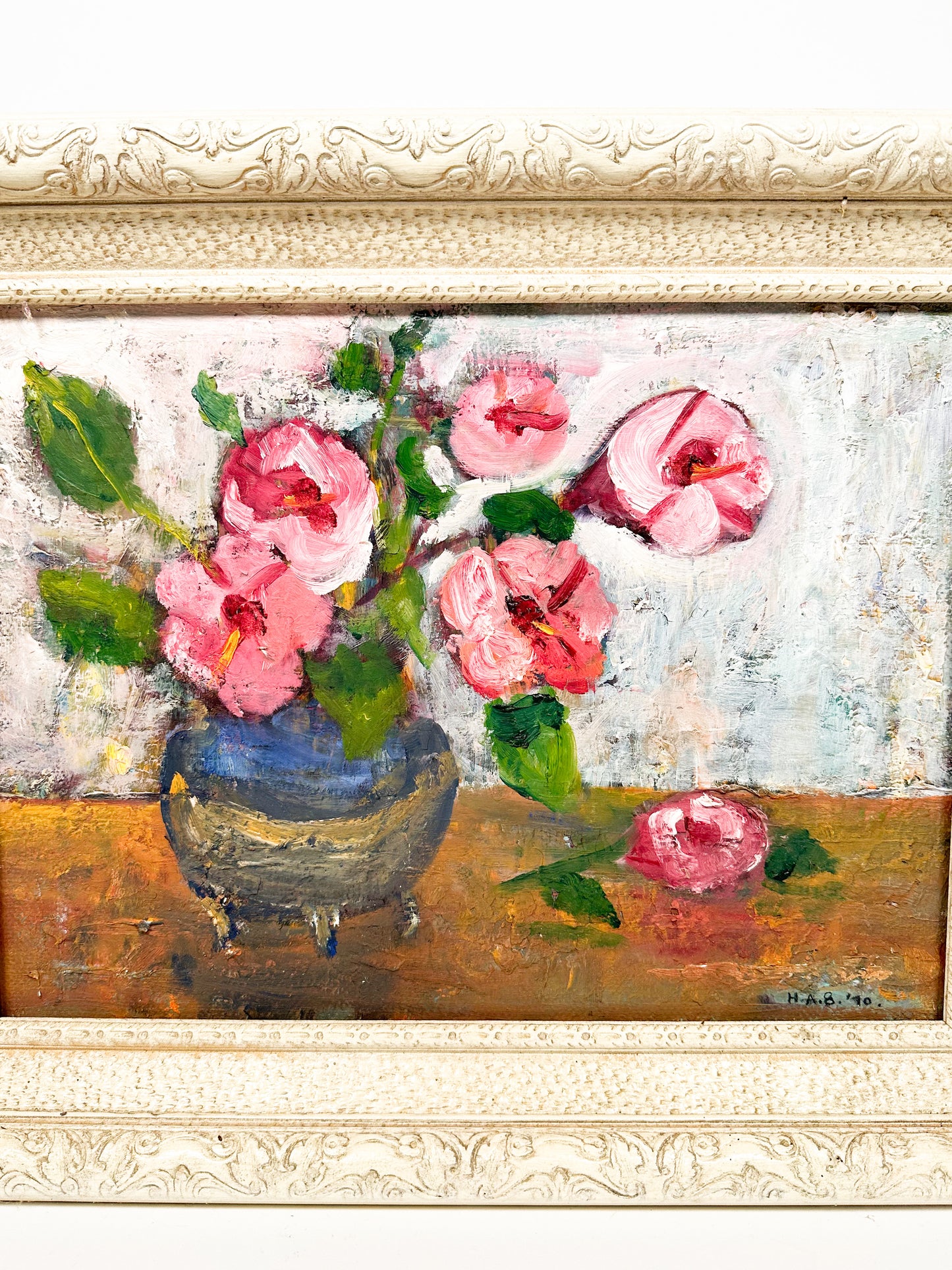 Original Flower Oil Painting - 1970