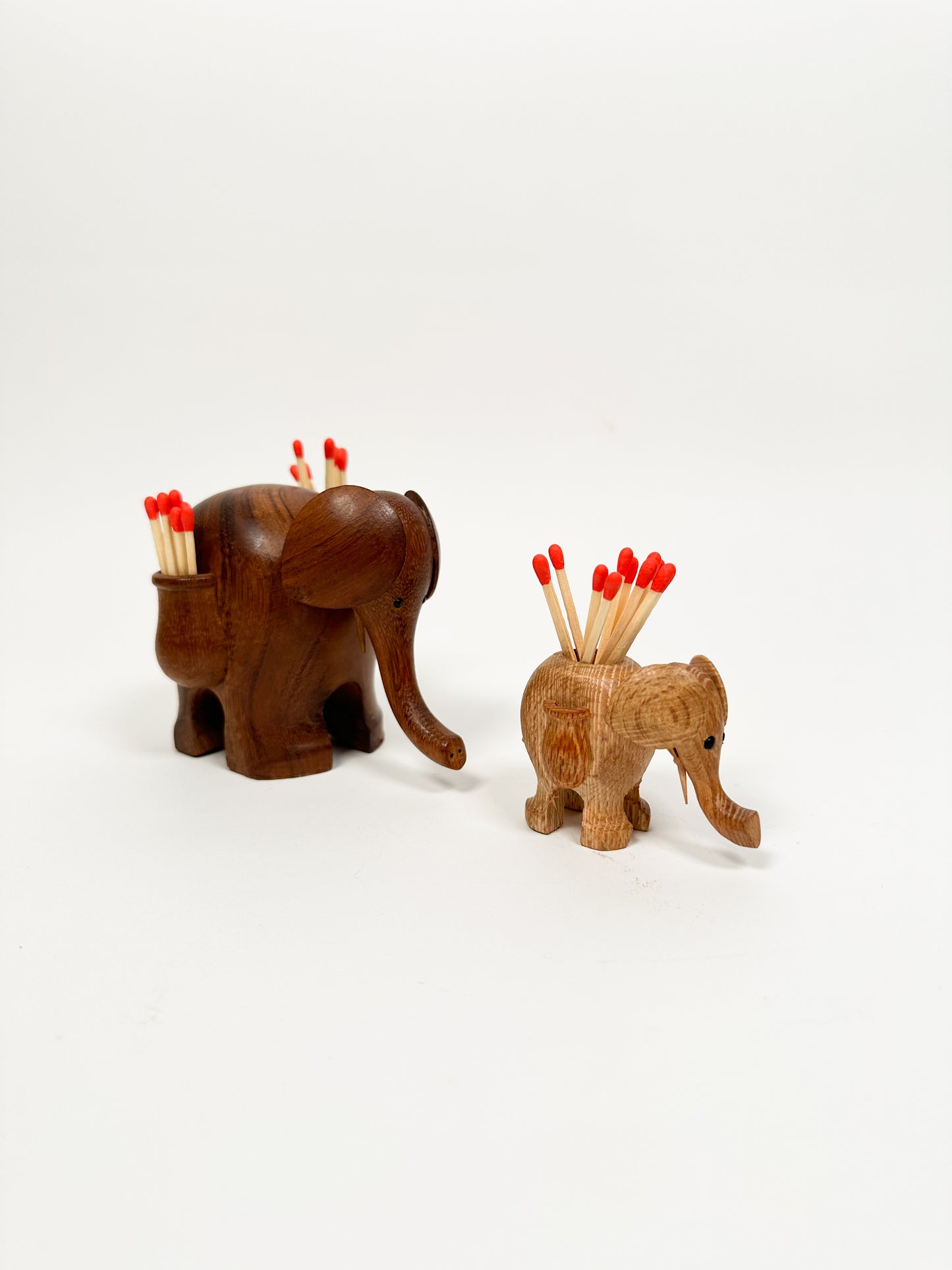 Mid Centurty Wood Elephants