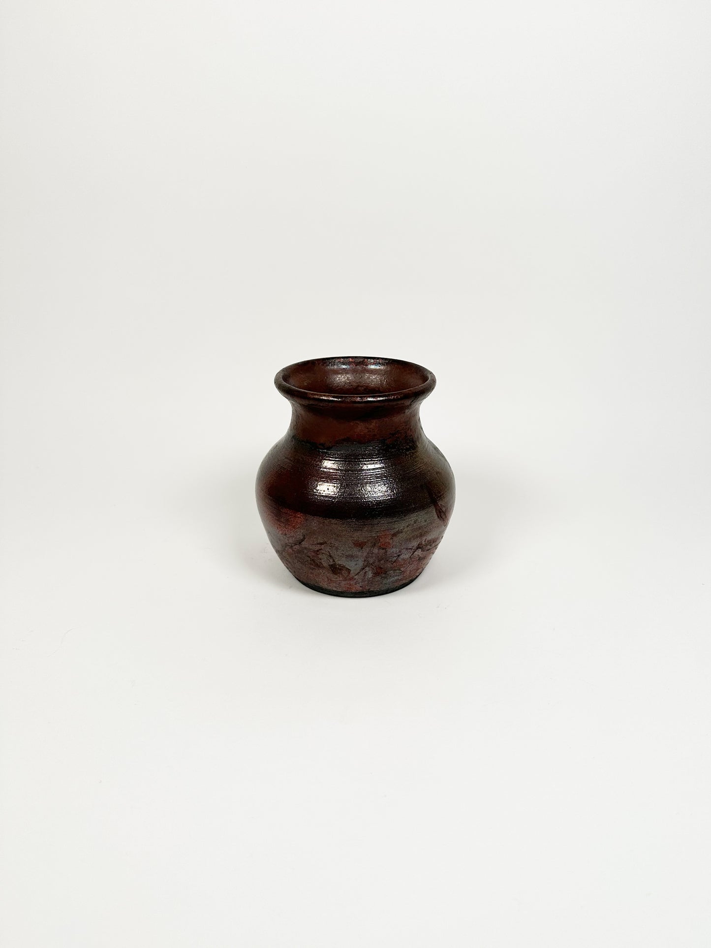 Handmade Burgundy Vessel