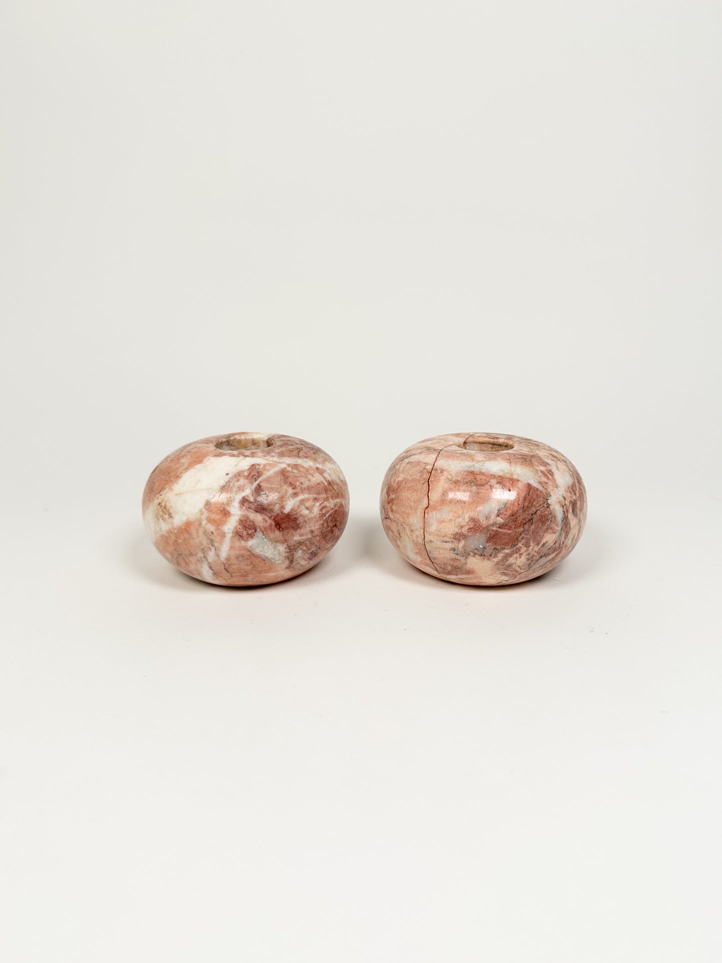 Pink Stone Candle Holders