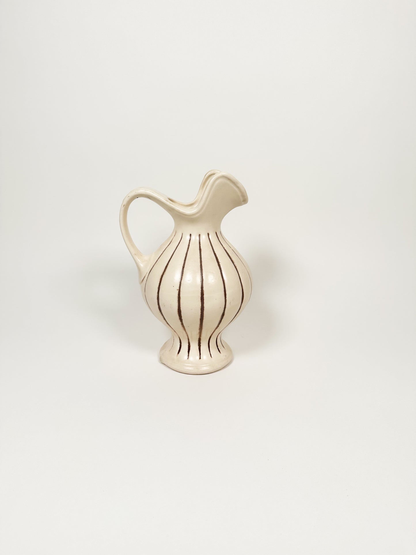 Vintage Striped Pitcher