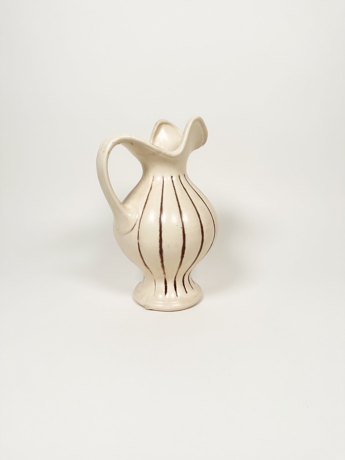 Vintage Striped Pitcher