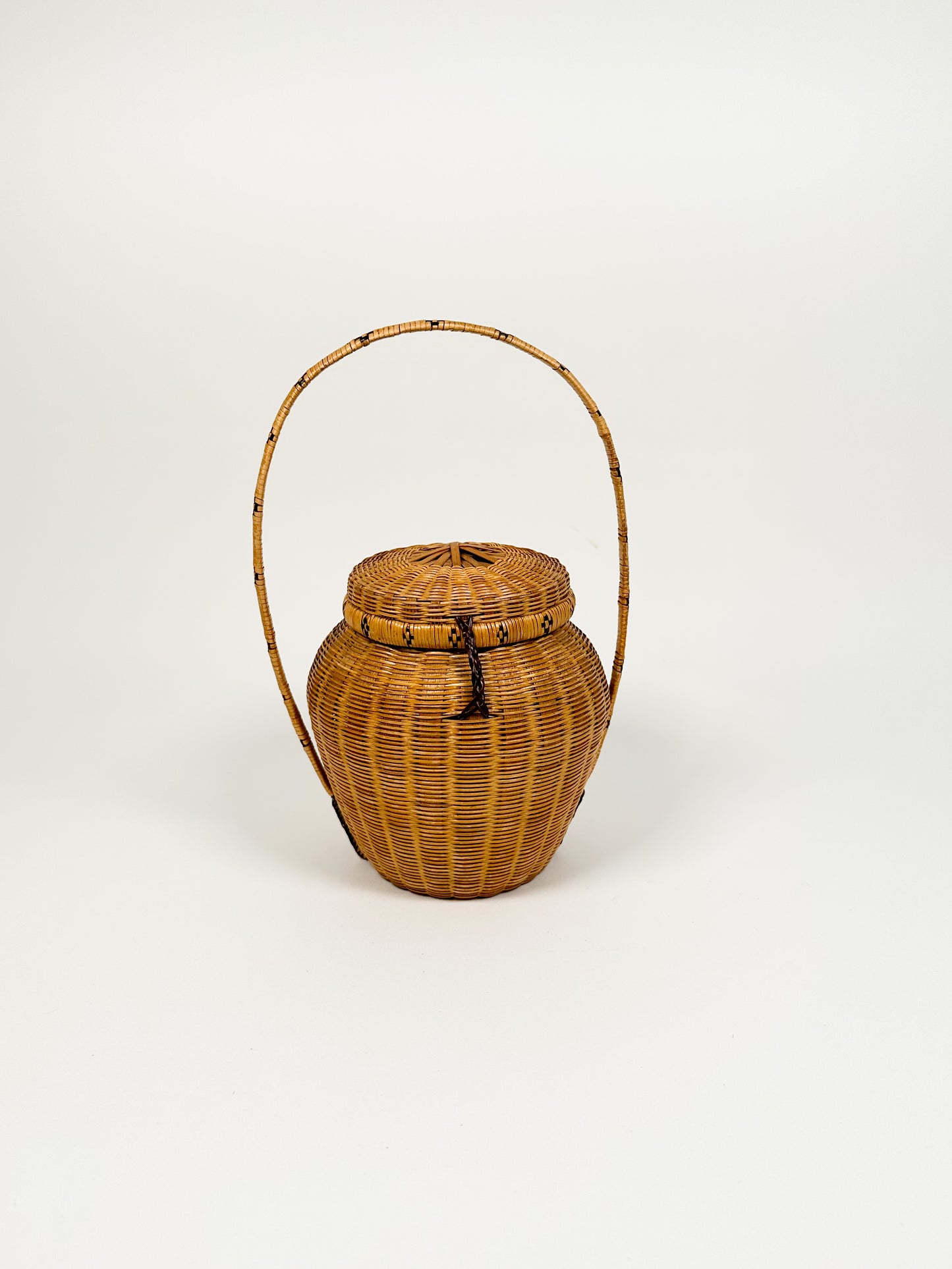 Vintage Wicker Handbag Basket