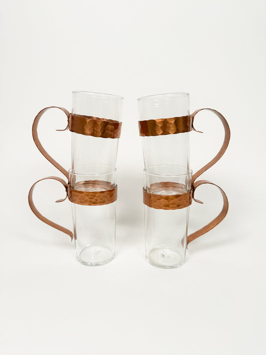 Vintage Copper Cup Set
