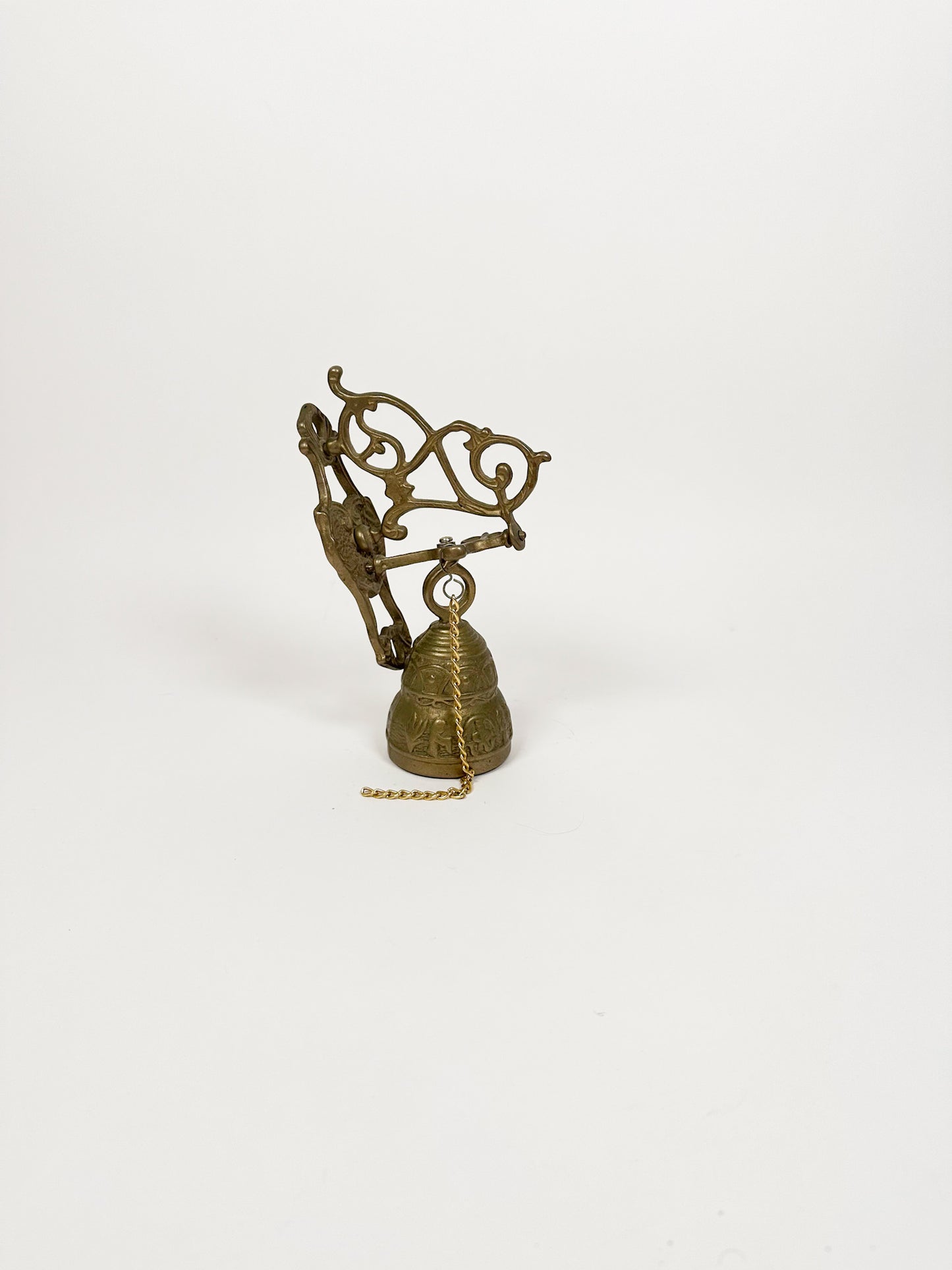 Vintage Brass Hanging Dinner Bell