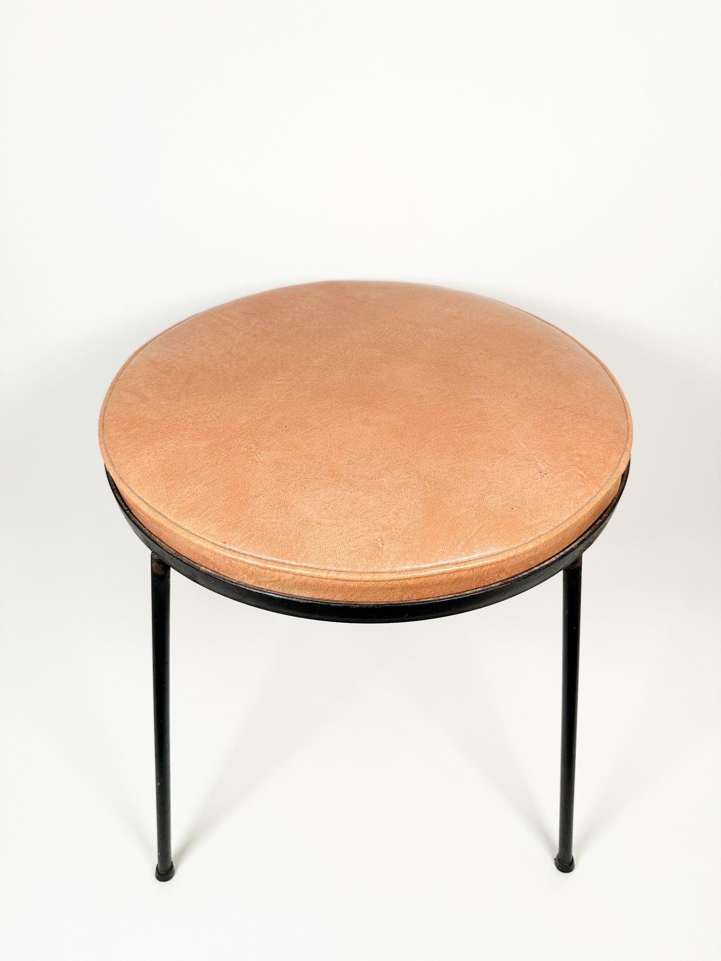 Vintage Round Metal Stool