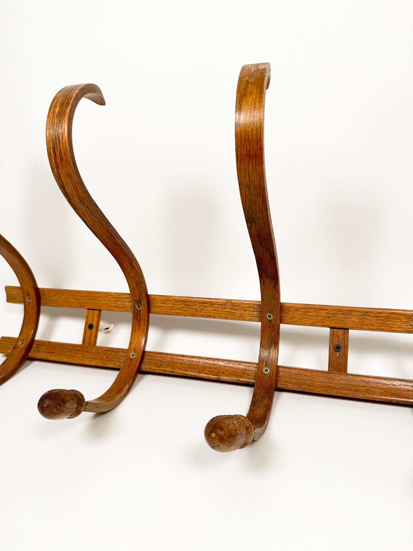 Vintage Bentwood Wall Hook Rack