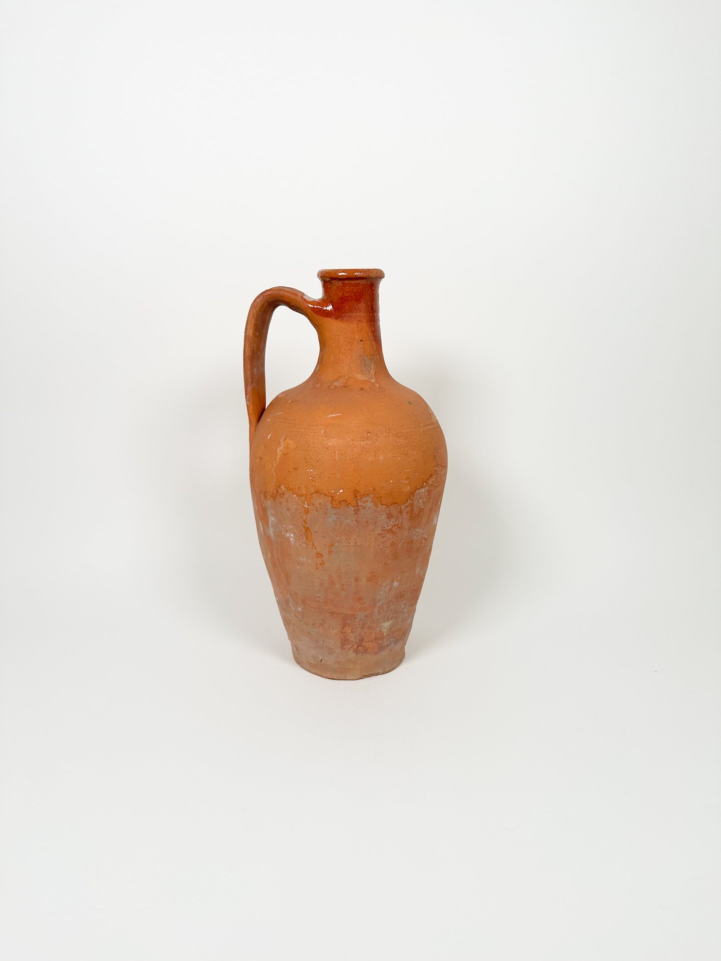 Antique Clay Handled Vessel