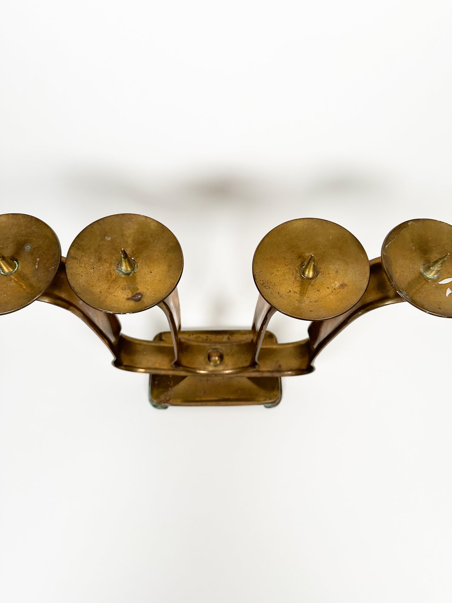 Large Brass Candle Holder