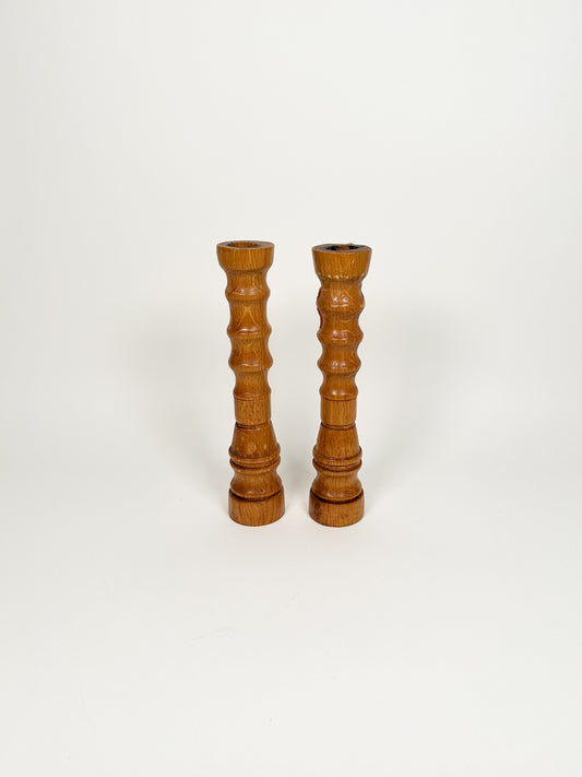 Handmade Wood Candle Holders
