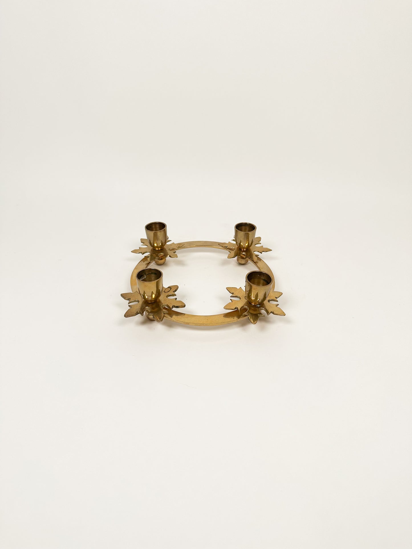Brass Candle Wreath