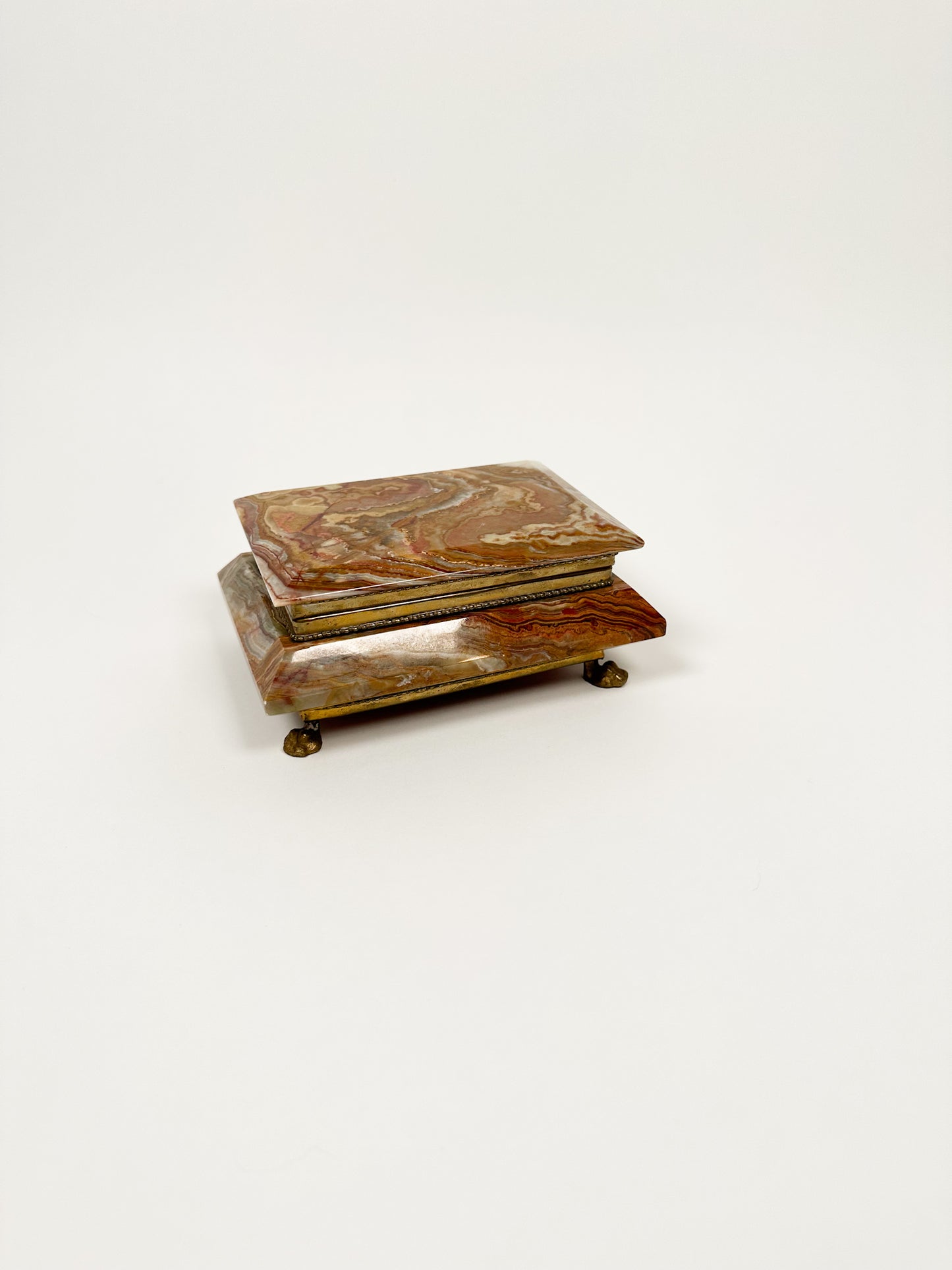 Onyx Footed Jewelry Box
