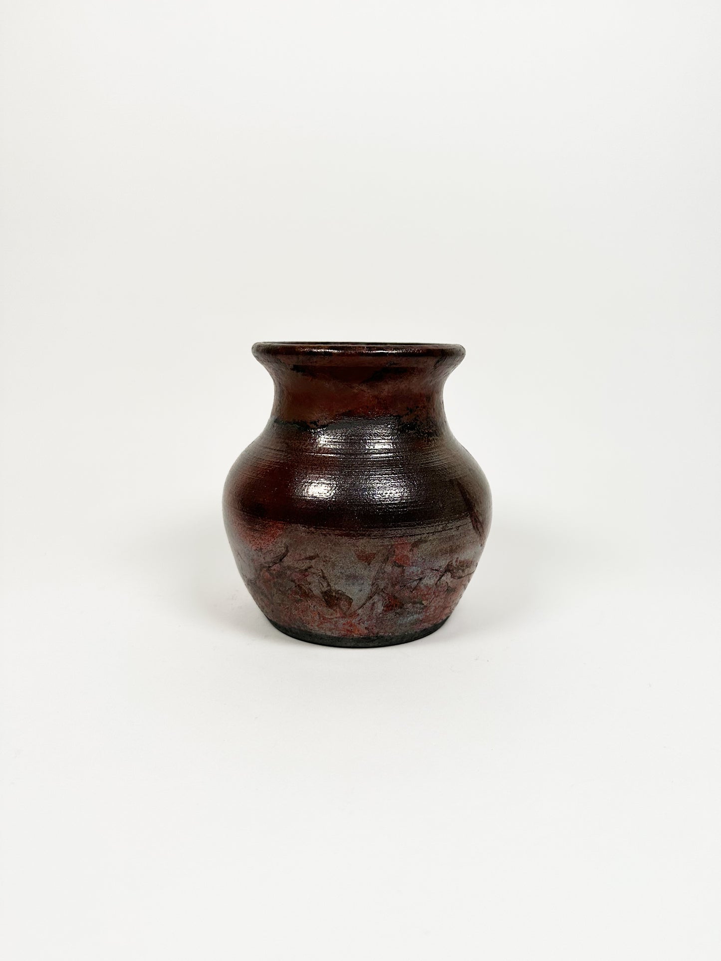 Handmade Burgundy Vessel