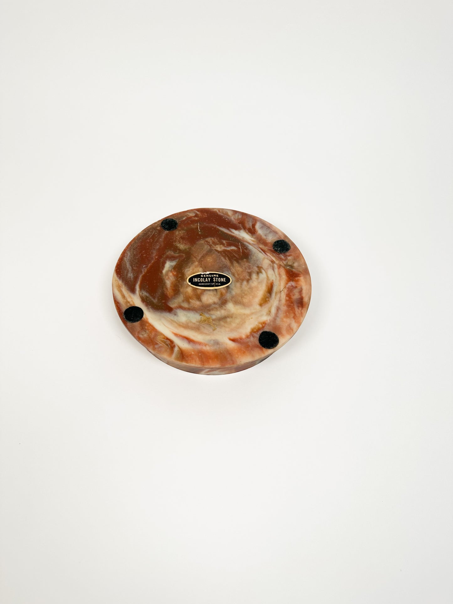 Round Incolay Stone Tray