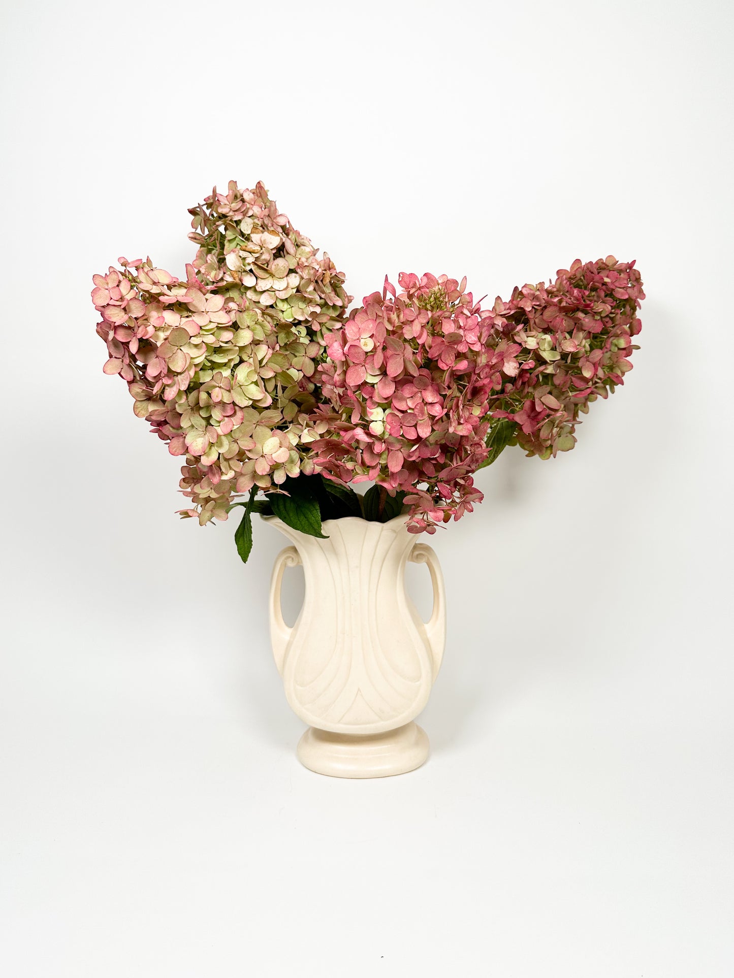 Vintage Cream Handled Vessel