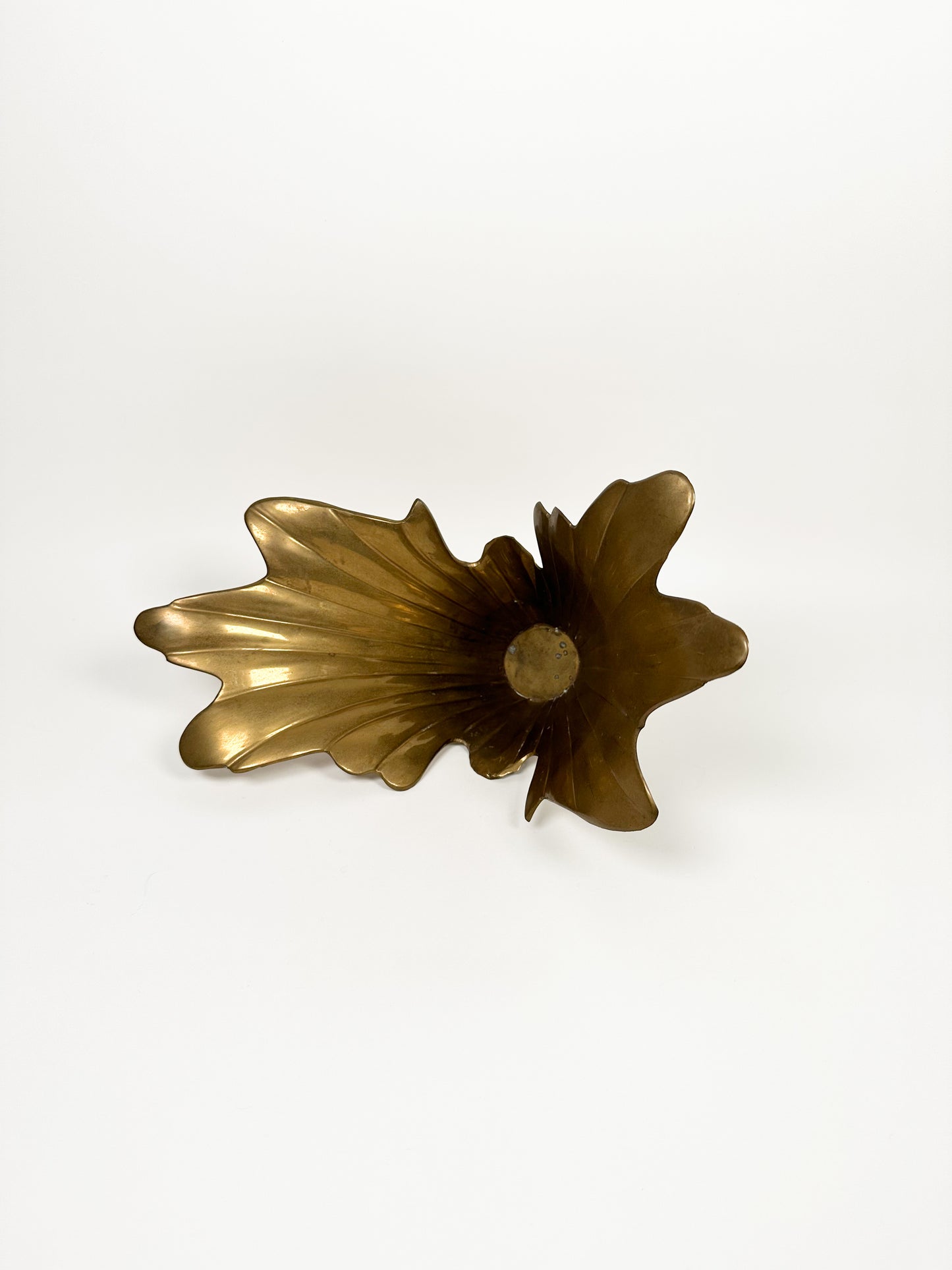 Brass Art Deco Splash Vase