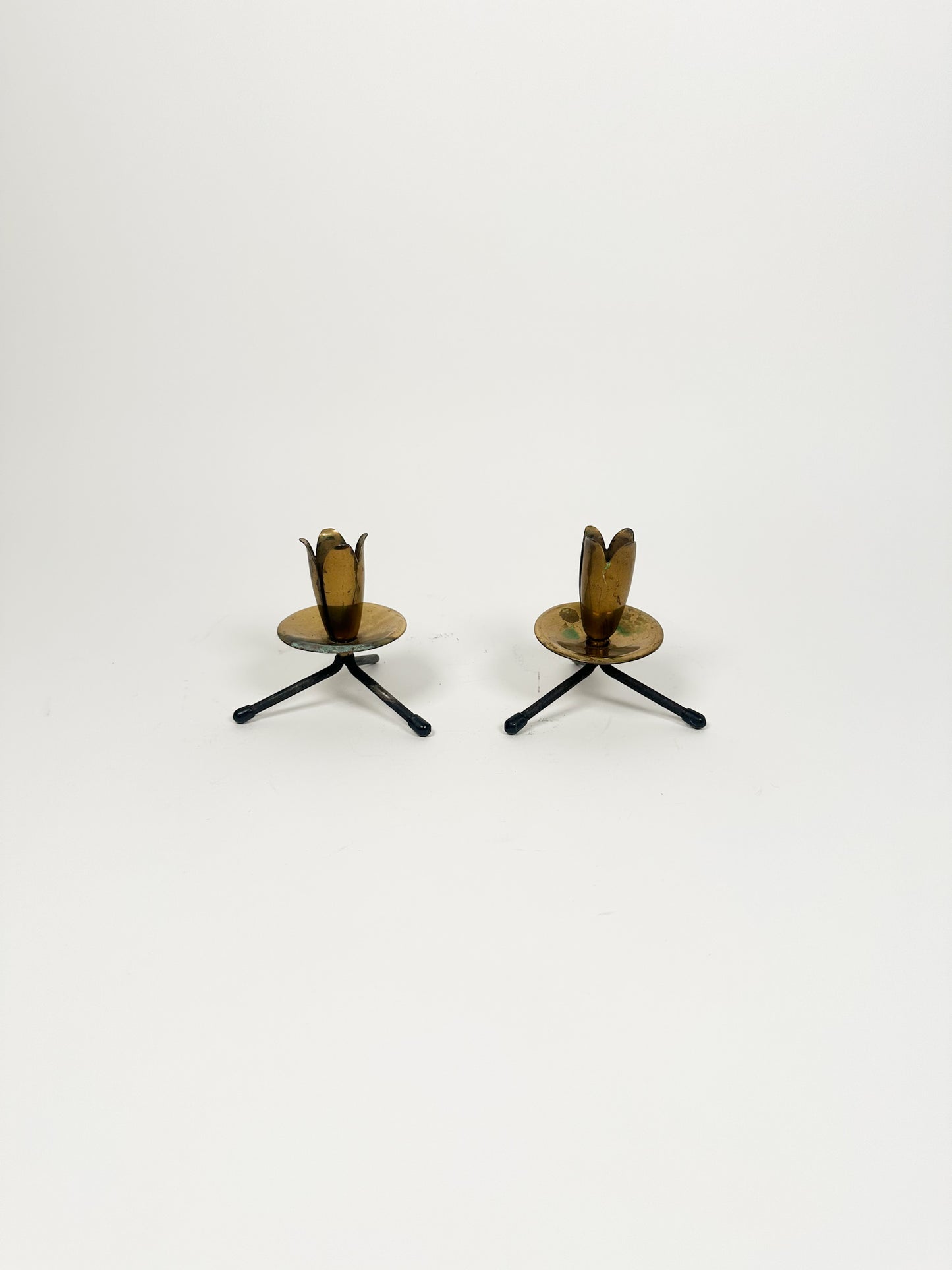 Vintage Mid Century Candle Holders