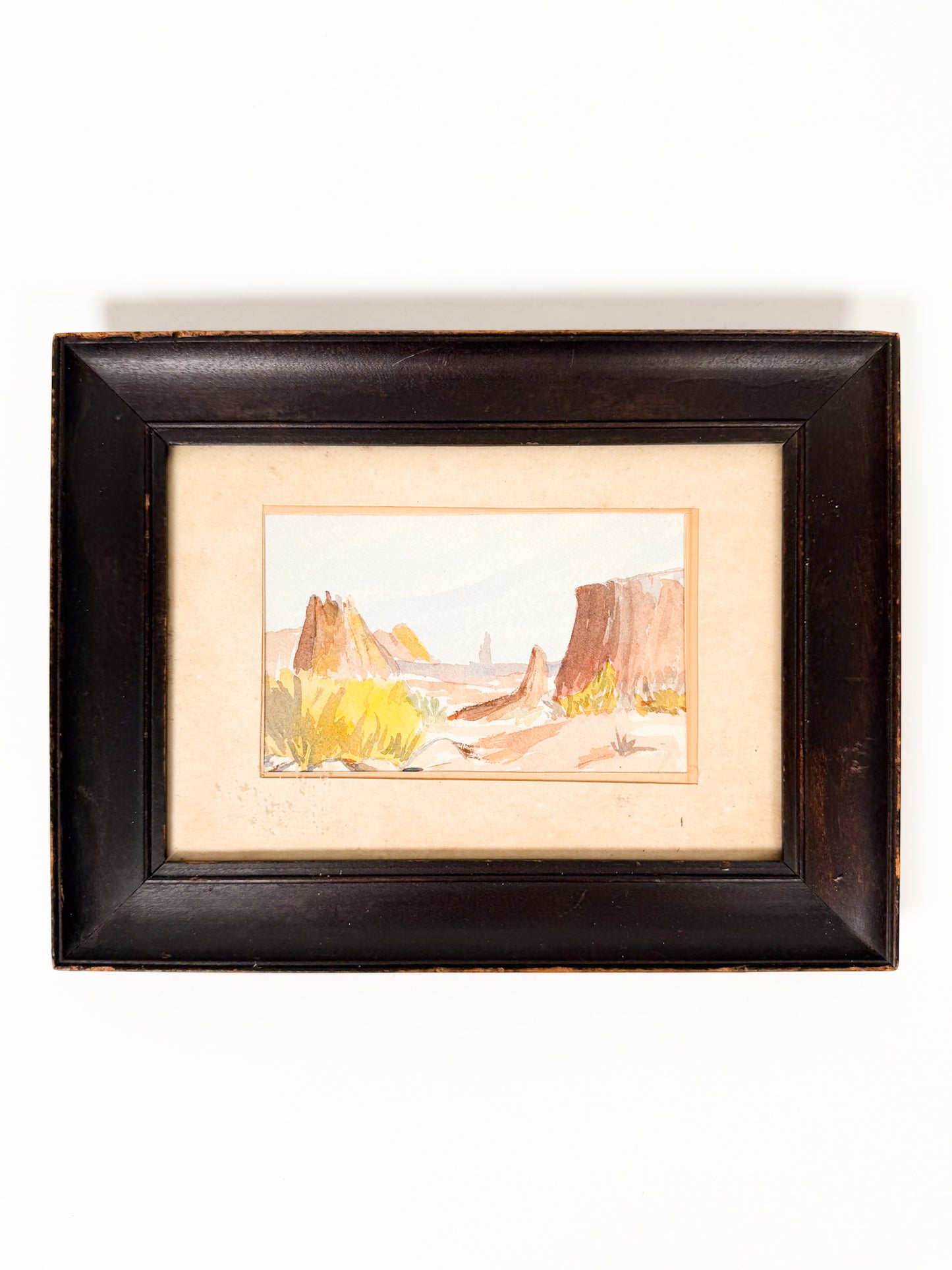 Vintage Petite Desert Painting