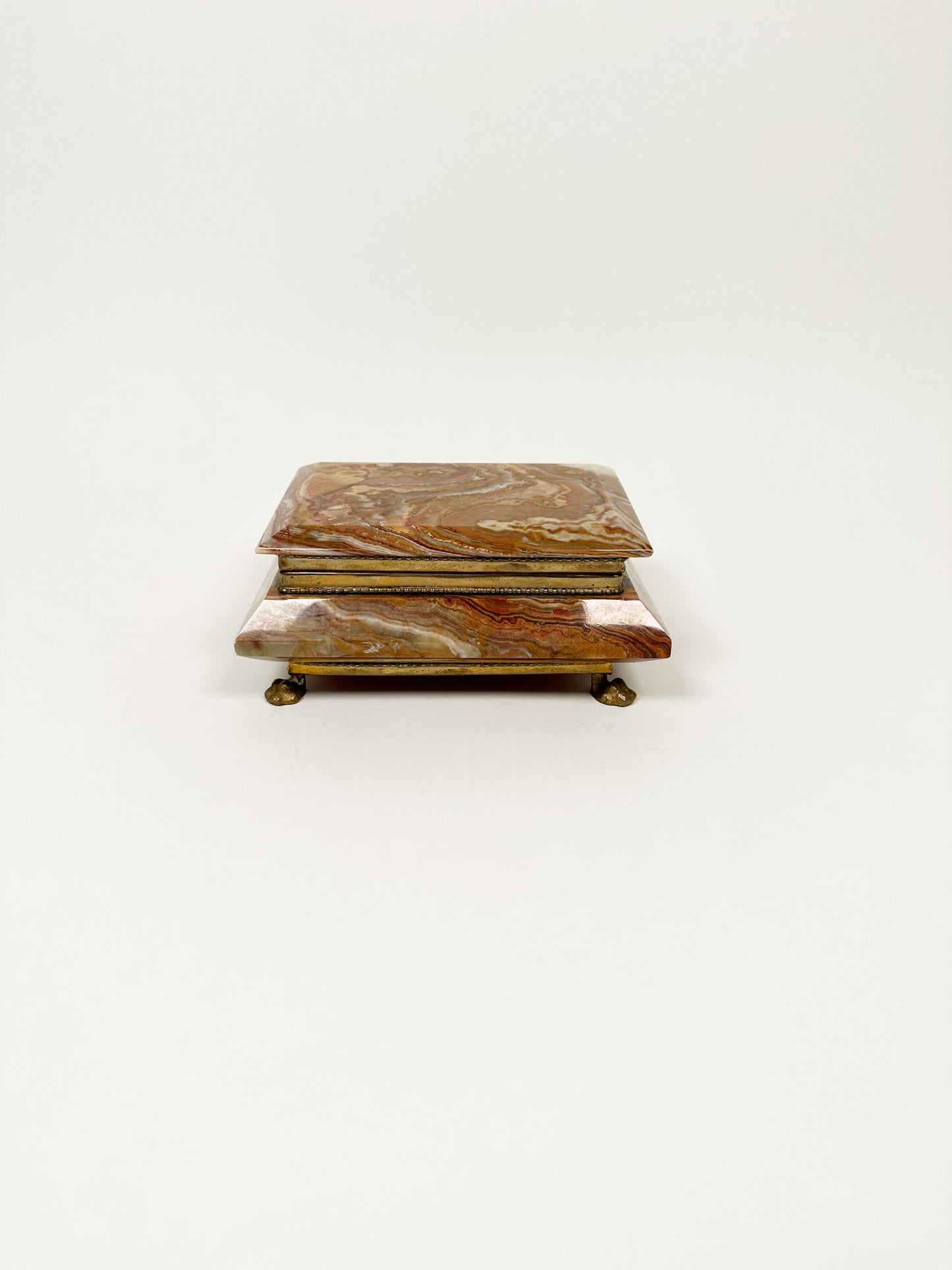 Onyx Footed Jewelry Box