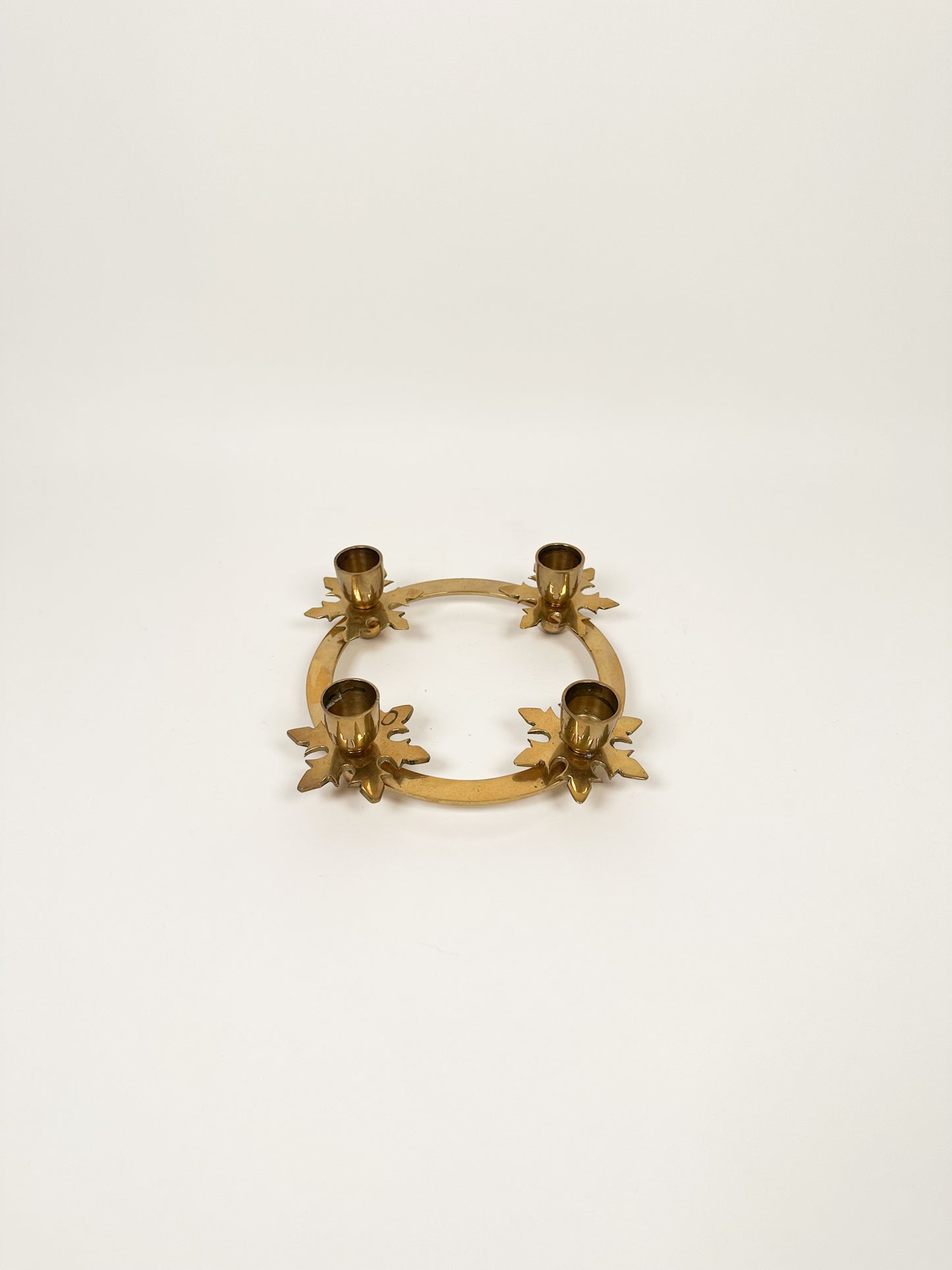Brass Candle Wreath