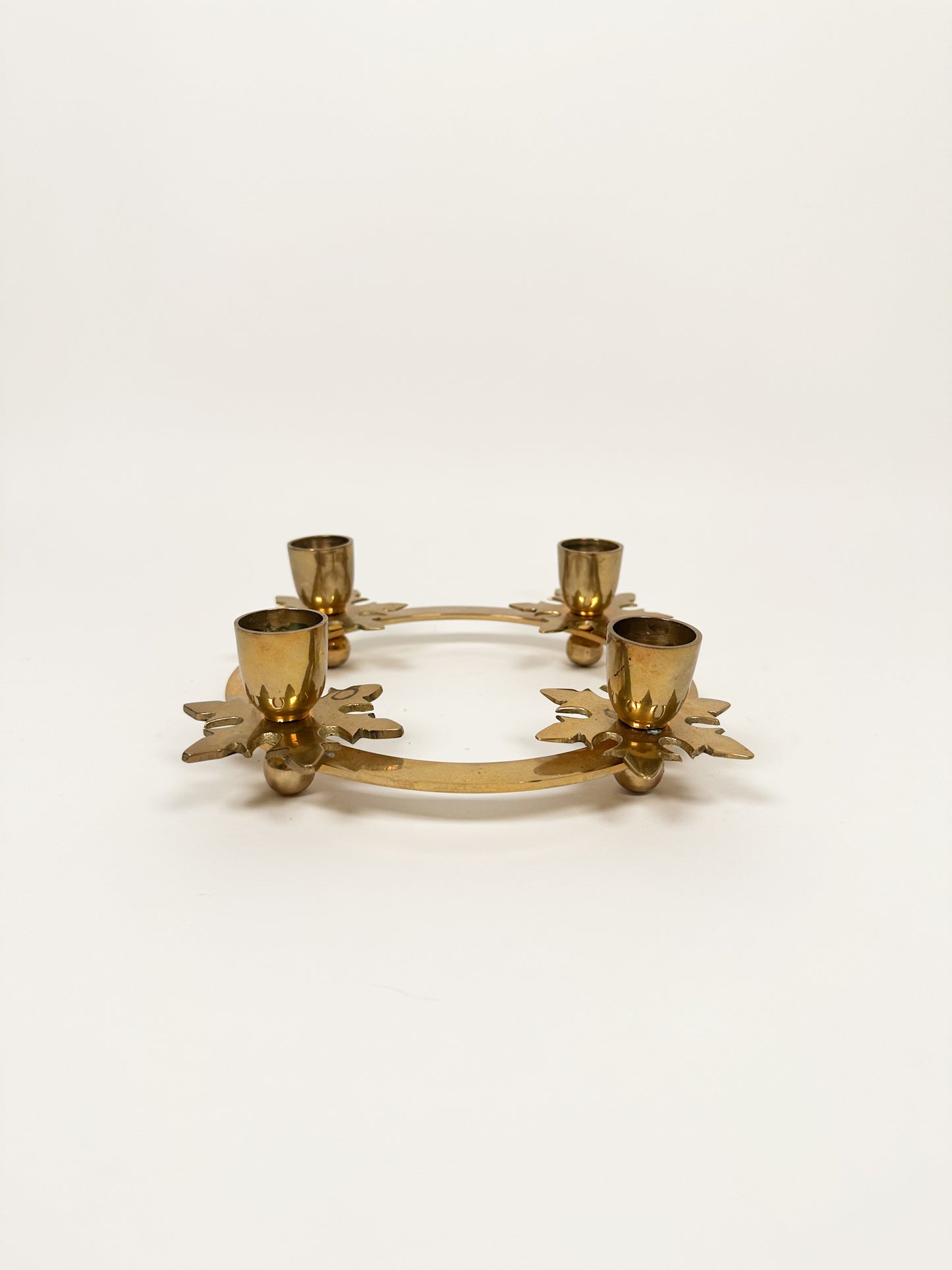 Brass Candle Wreath