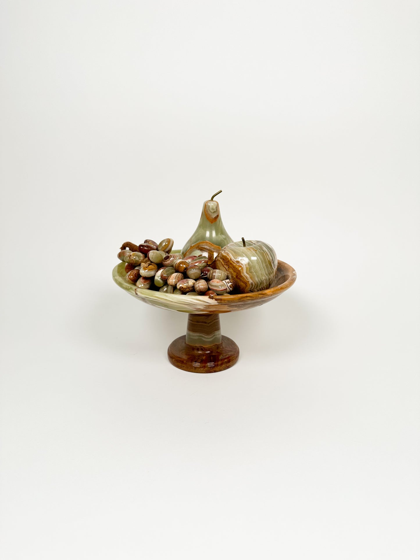 Onyx Pedestal & Fruit Set