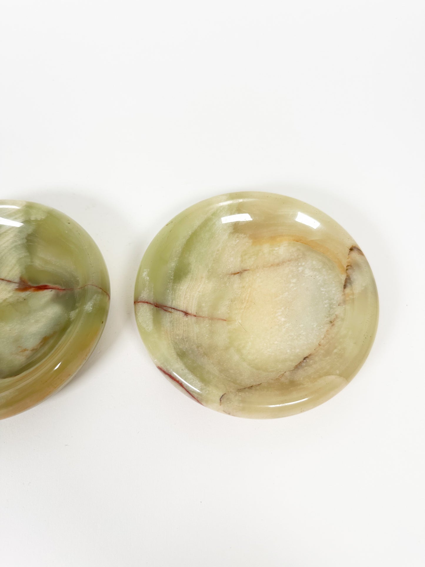 Vintage Onyx Tray Pair