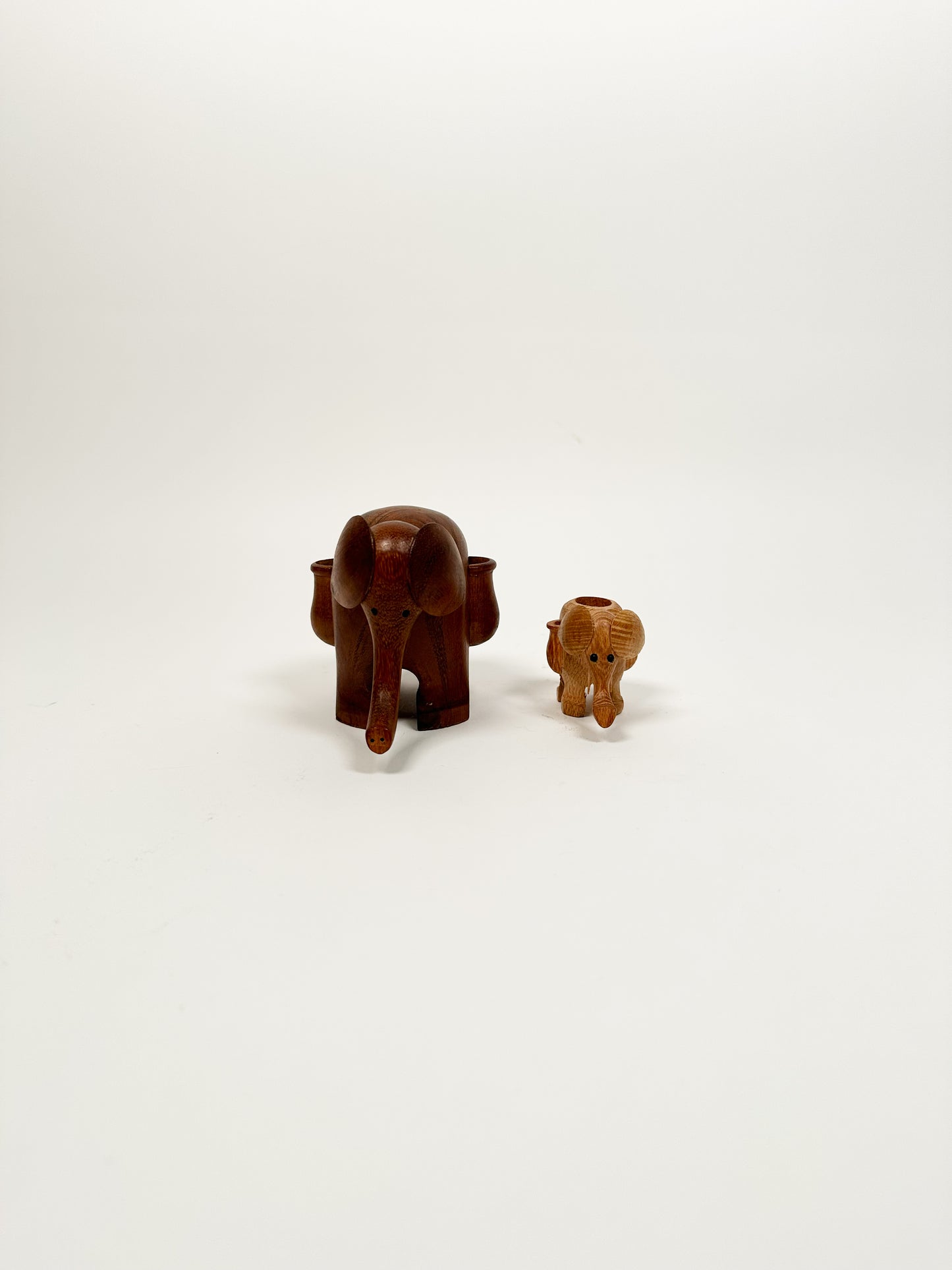 Mid Centurty Wood Elephants