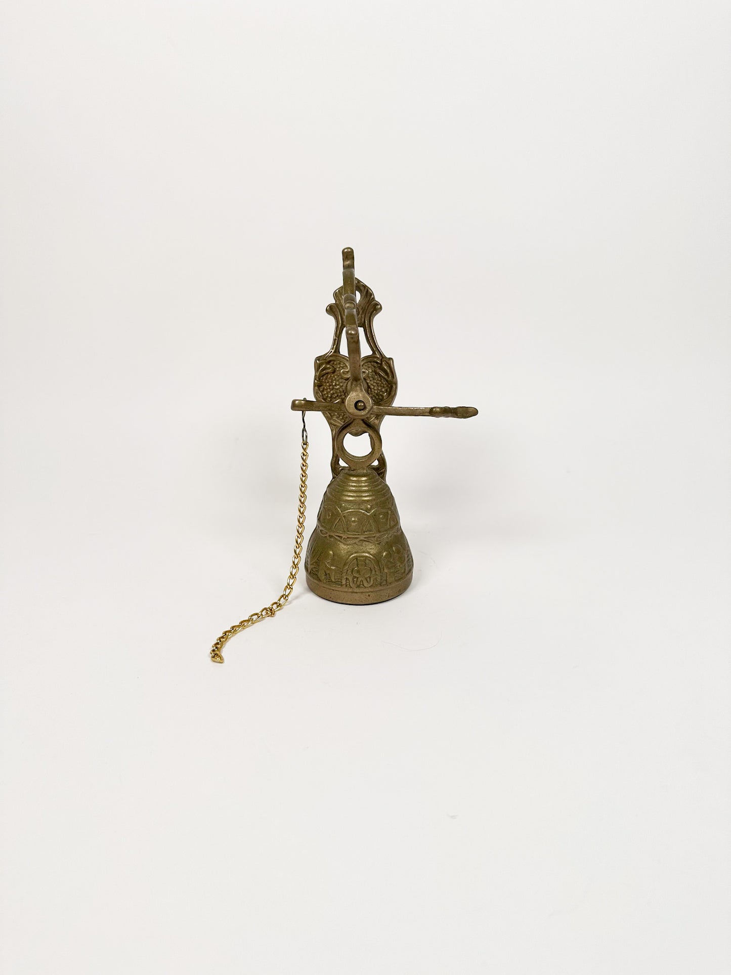 Vintage Brass Hanging Dinner Bell