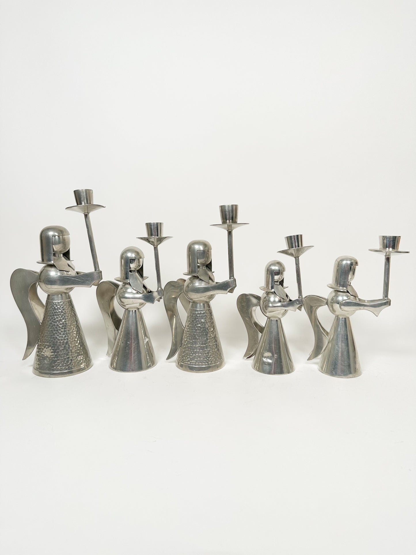 Vintage Silver Angel Candle Holders
