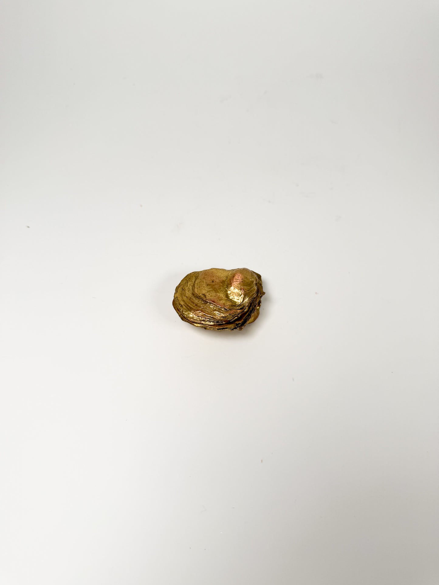 Vintage Pewter Gold Oyster