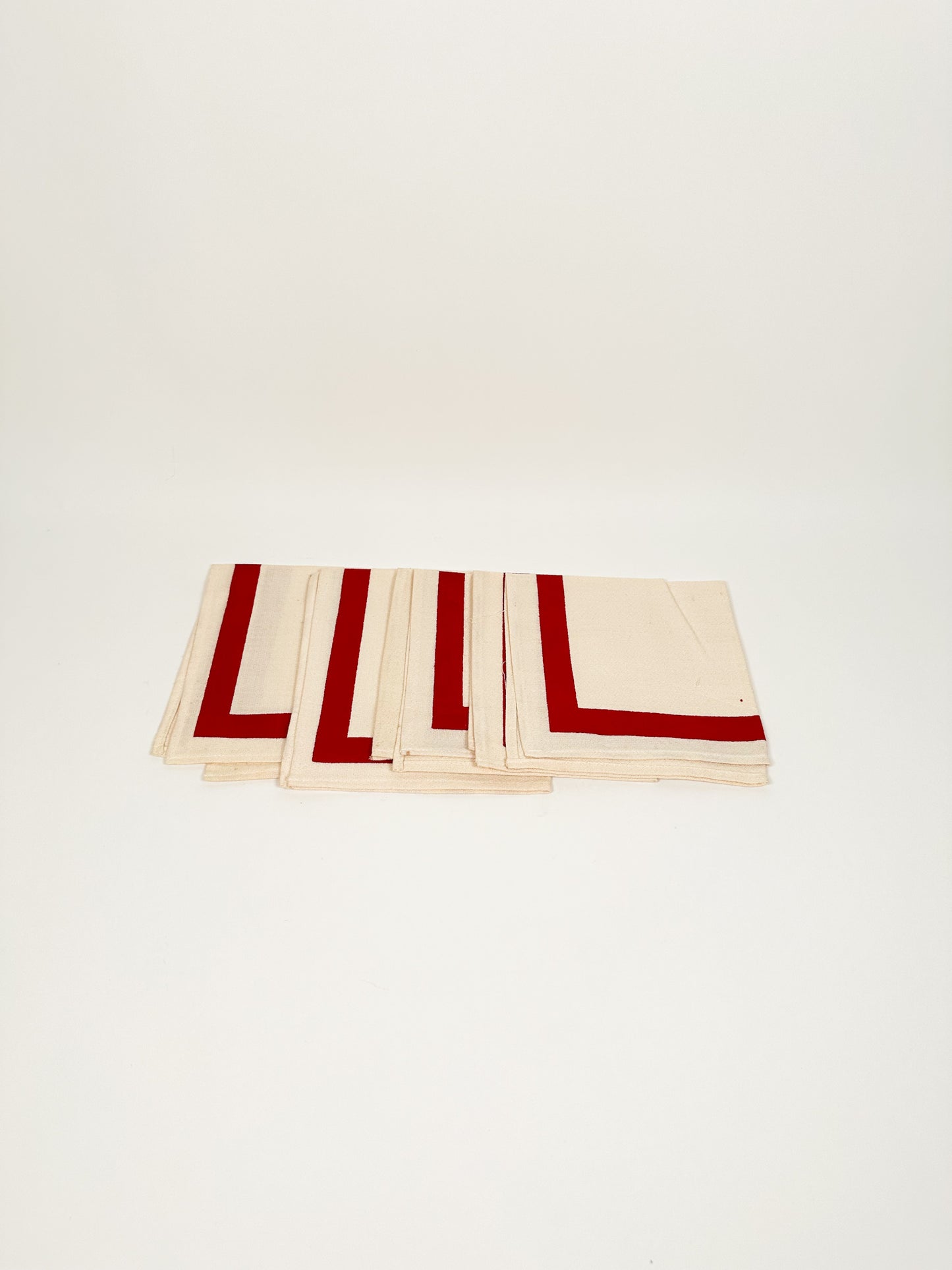 Vintage Classic Red Stripe Napkins