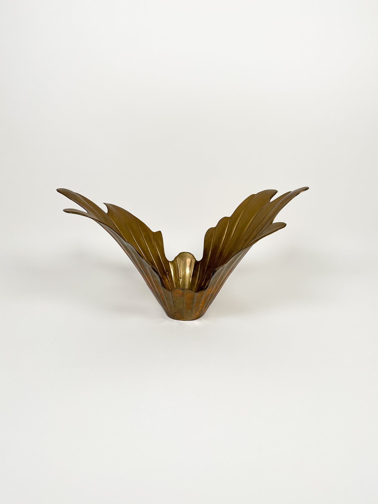 Brass Art Deco Splash Vase